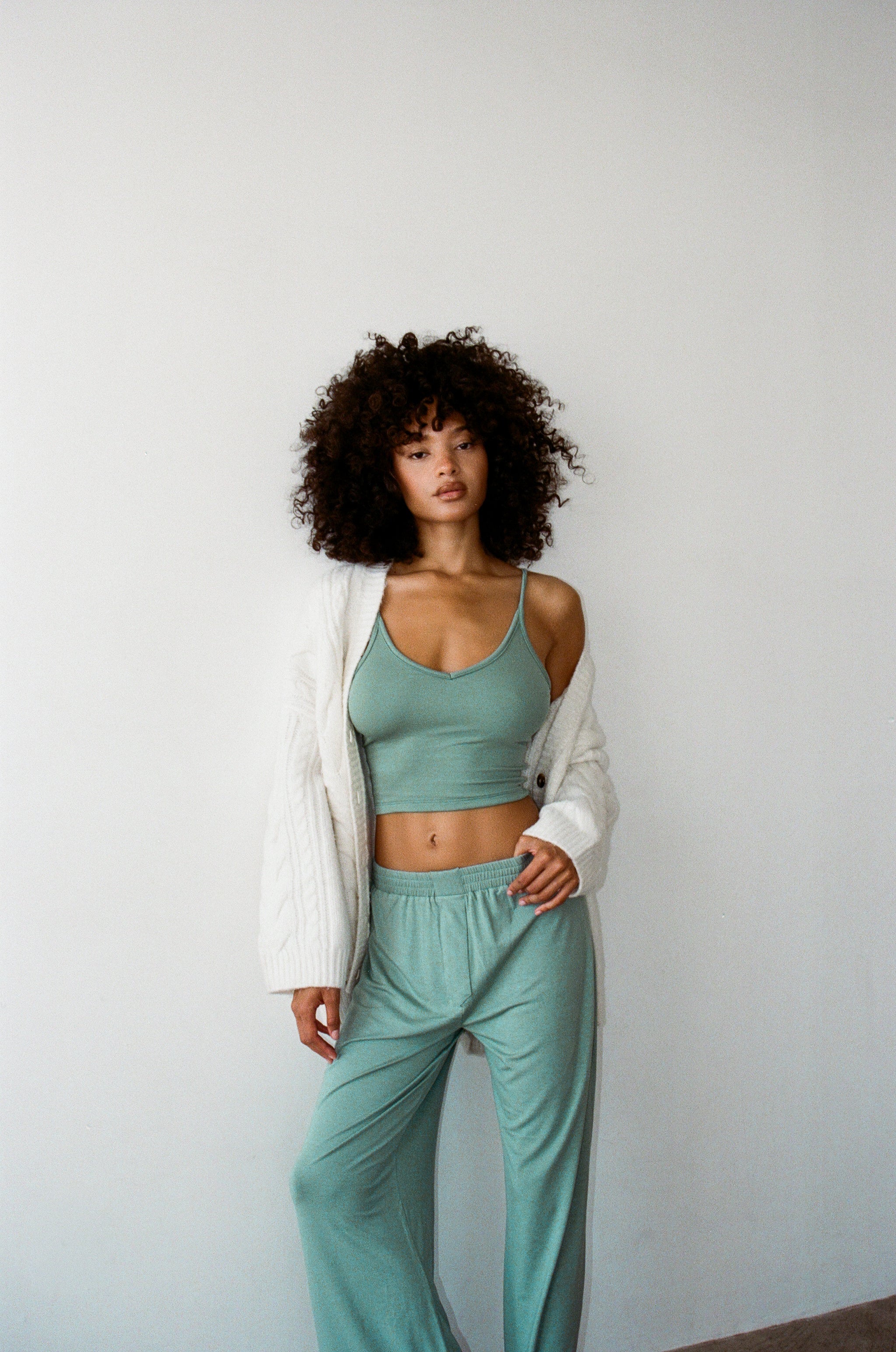 Perfect Tank Baby Ribbed - Sage