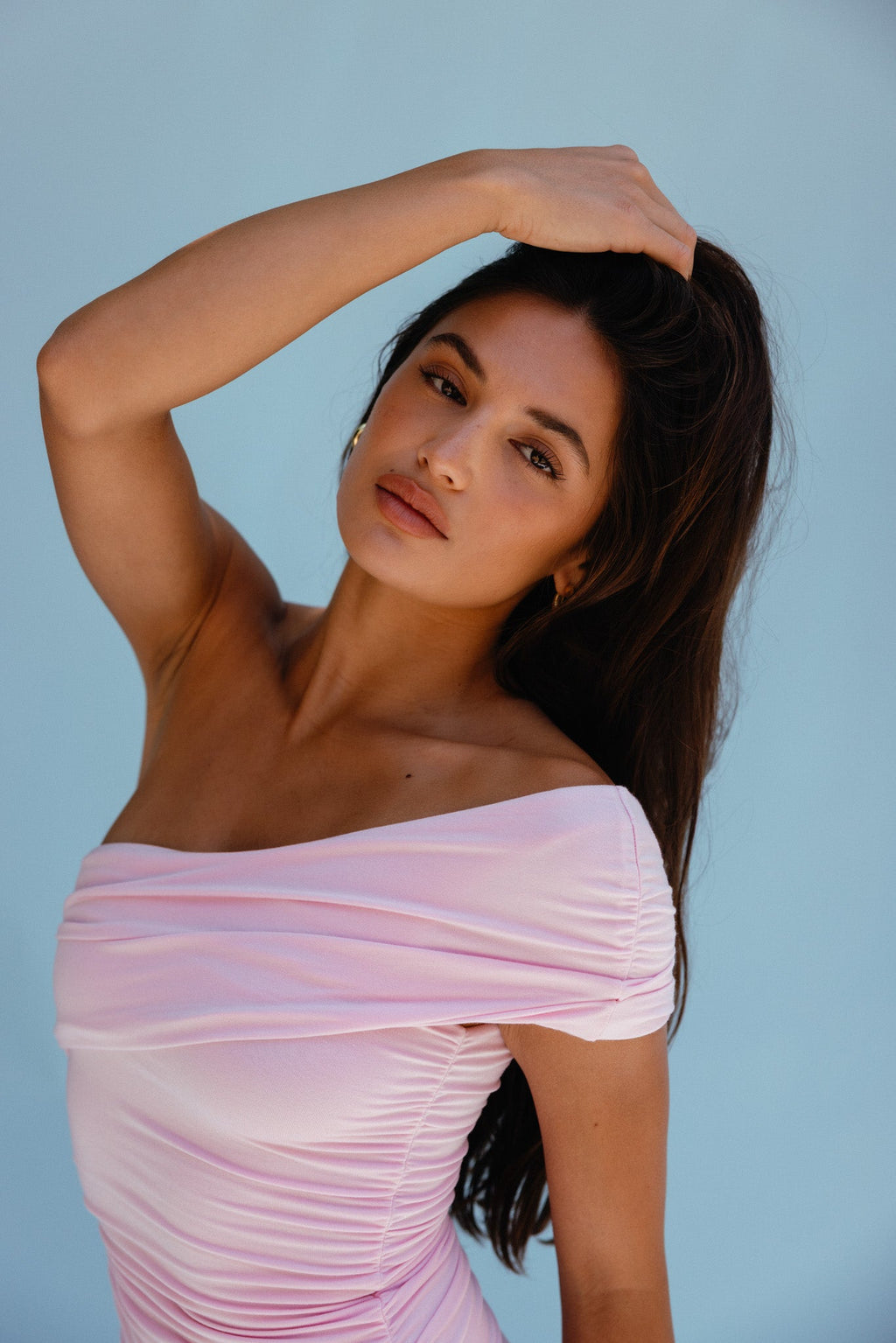 Caroline Mini Dress Jersey - Bubblegum