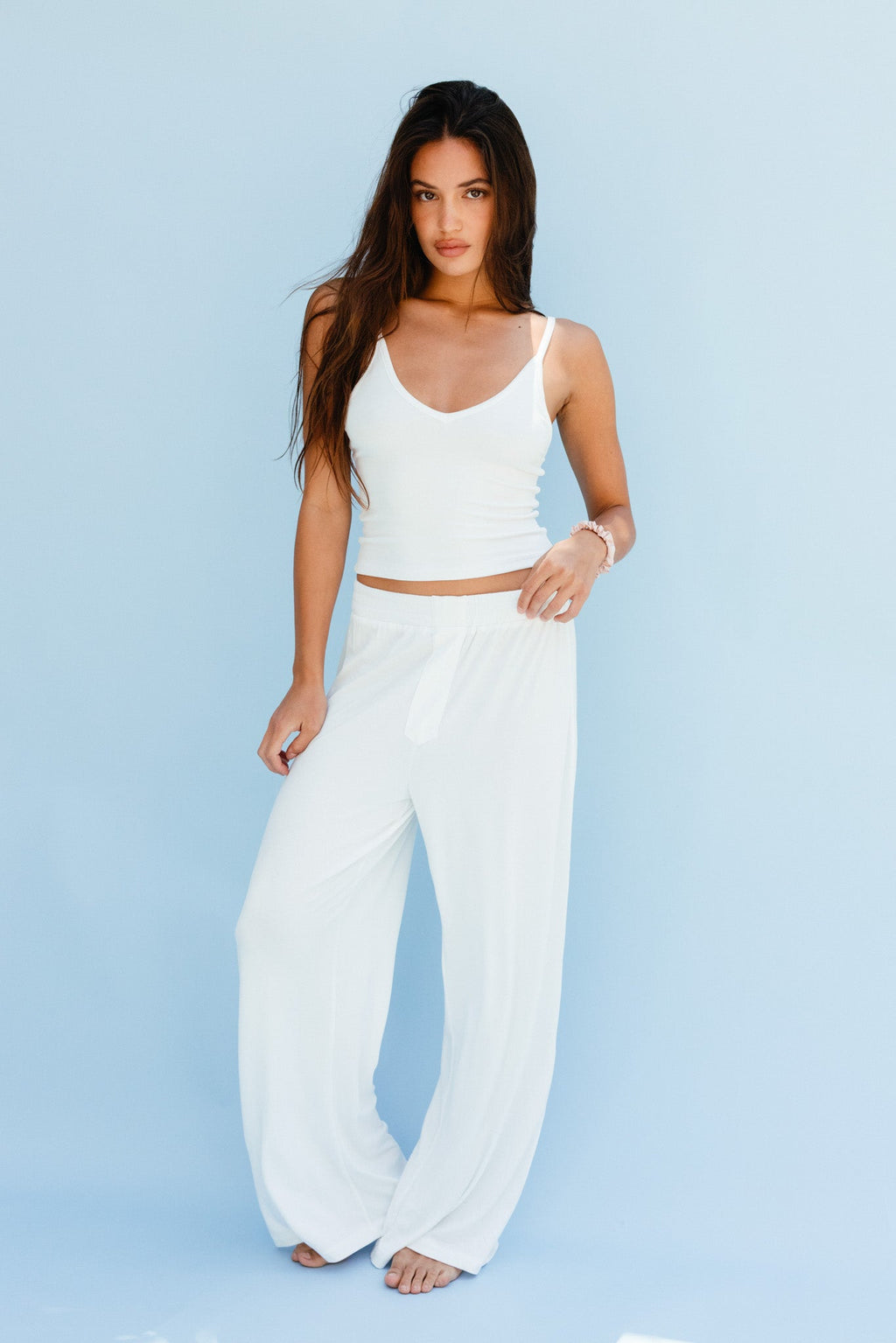 Perfect Tank Baby Ribbed - White