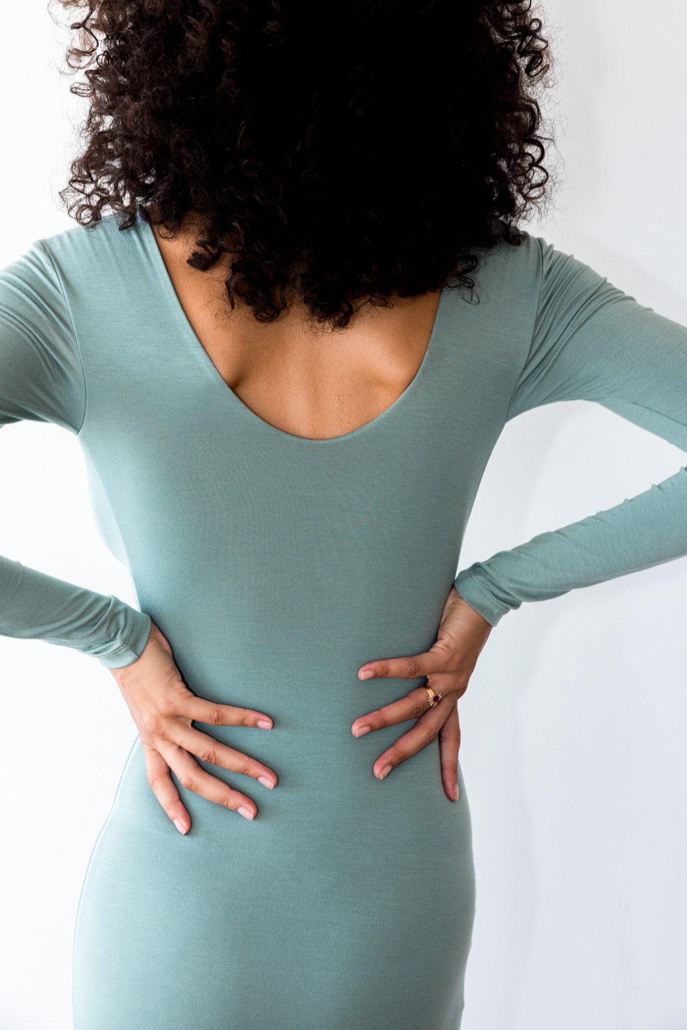 Holly Dress Jersey - Sage