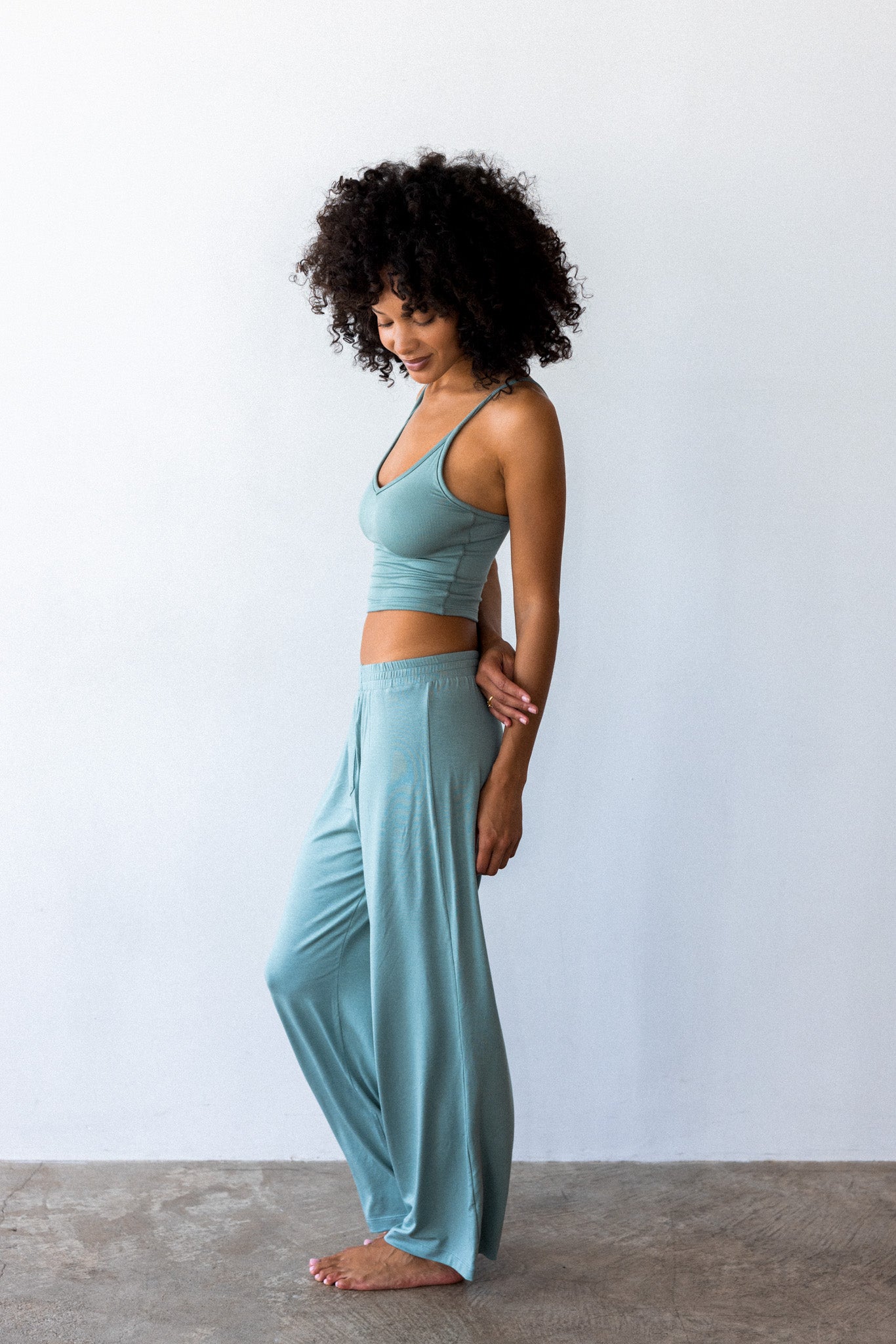 James Boxer Pants Jersey - Sage