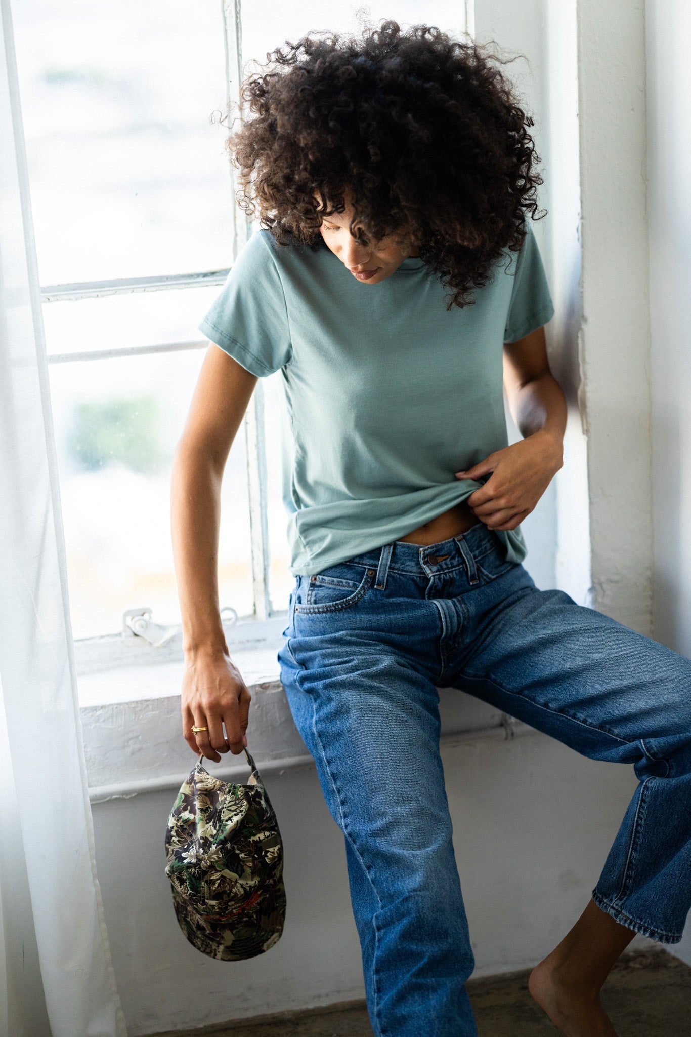 Bestie Tee Jersey - Sage