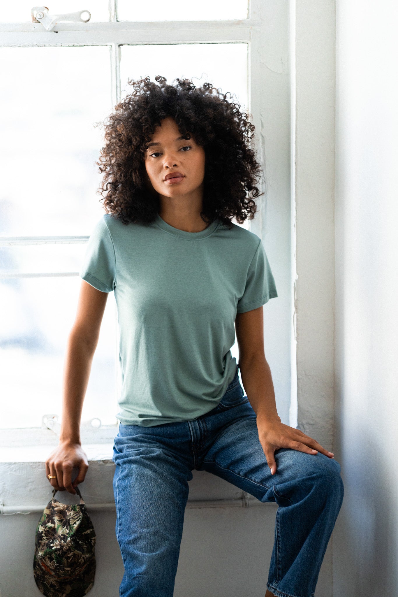 Bestie Tee Jersey - Sage