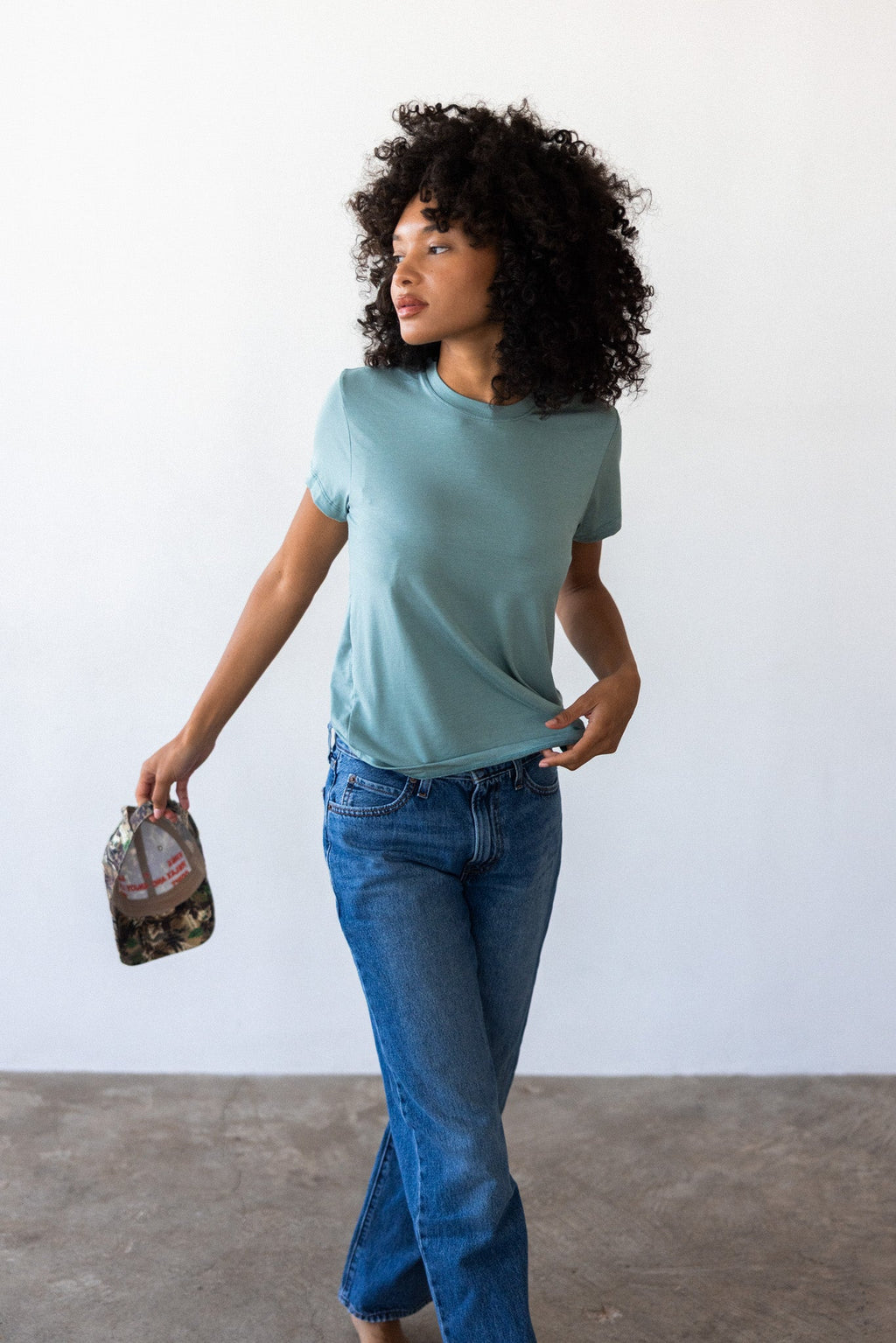 Bestie Tee Jersey - Sage