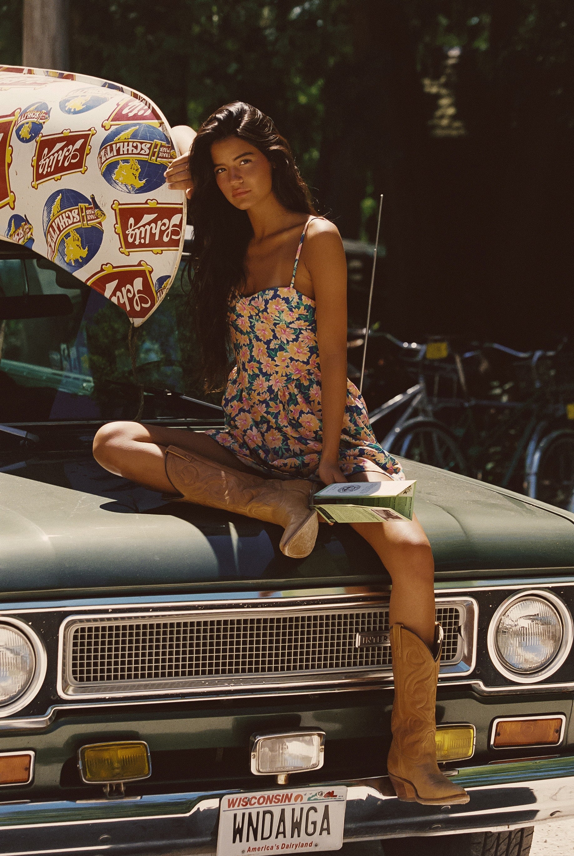 Aurora Mini Dress Ecovoile - Sunflower