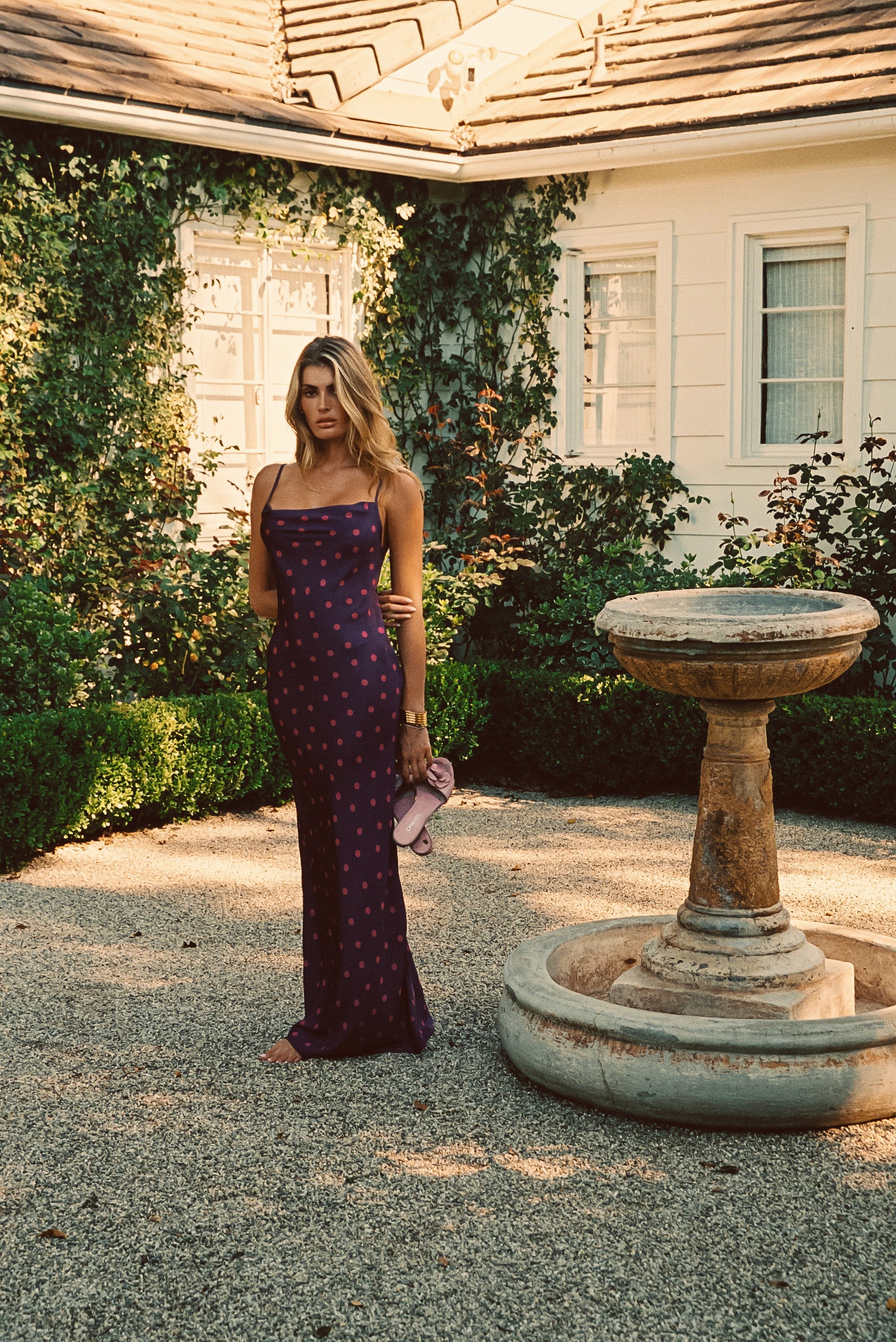 Samantha Maxi Dress Satin - Dottie