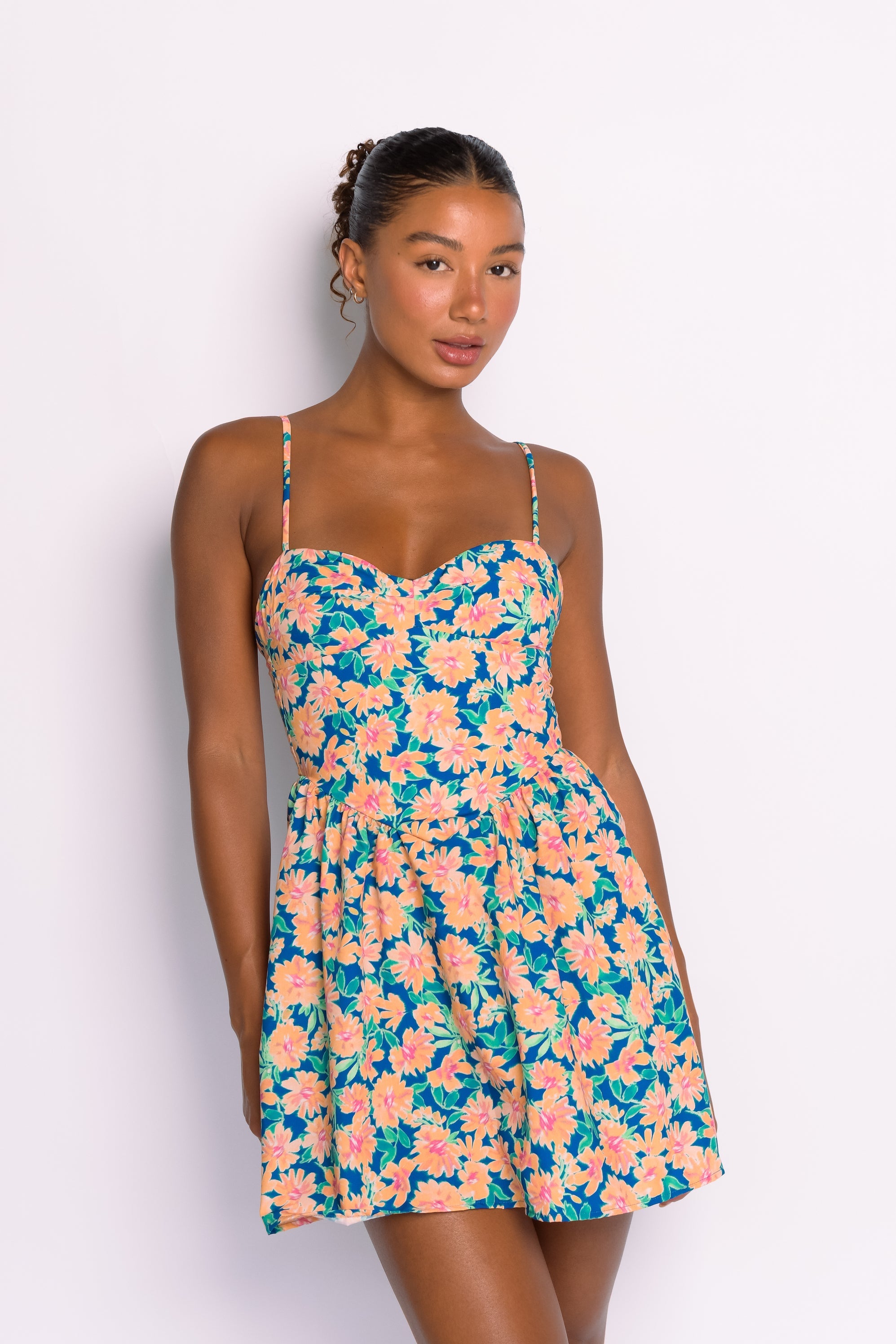 Aurora Mini Dress Ecovoile - Sunflower