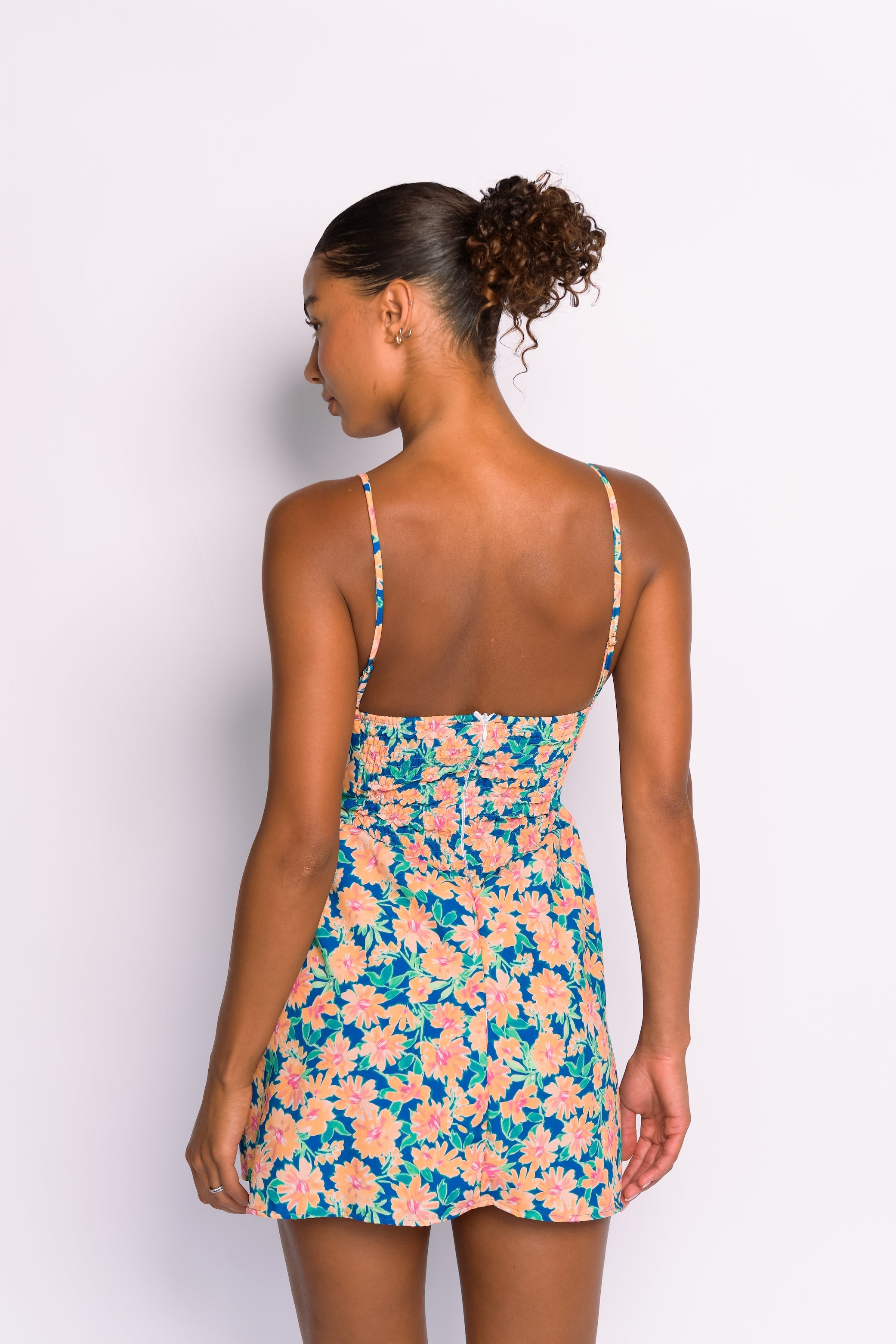 Aurora Mini Dress Ecovoile - Sunflower