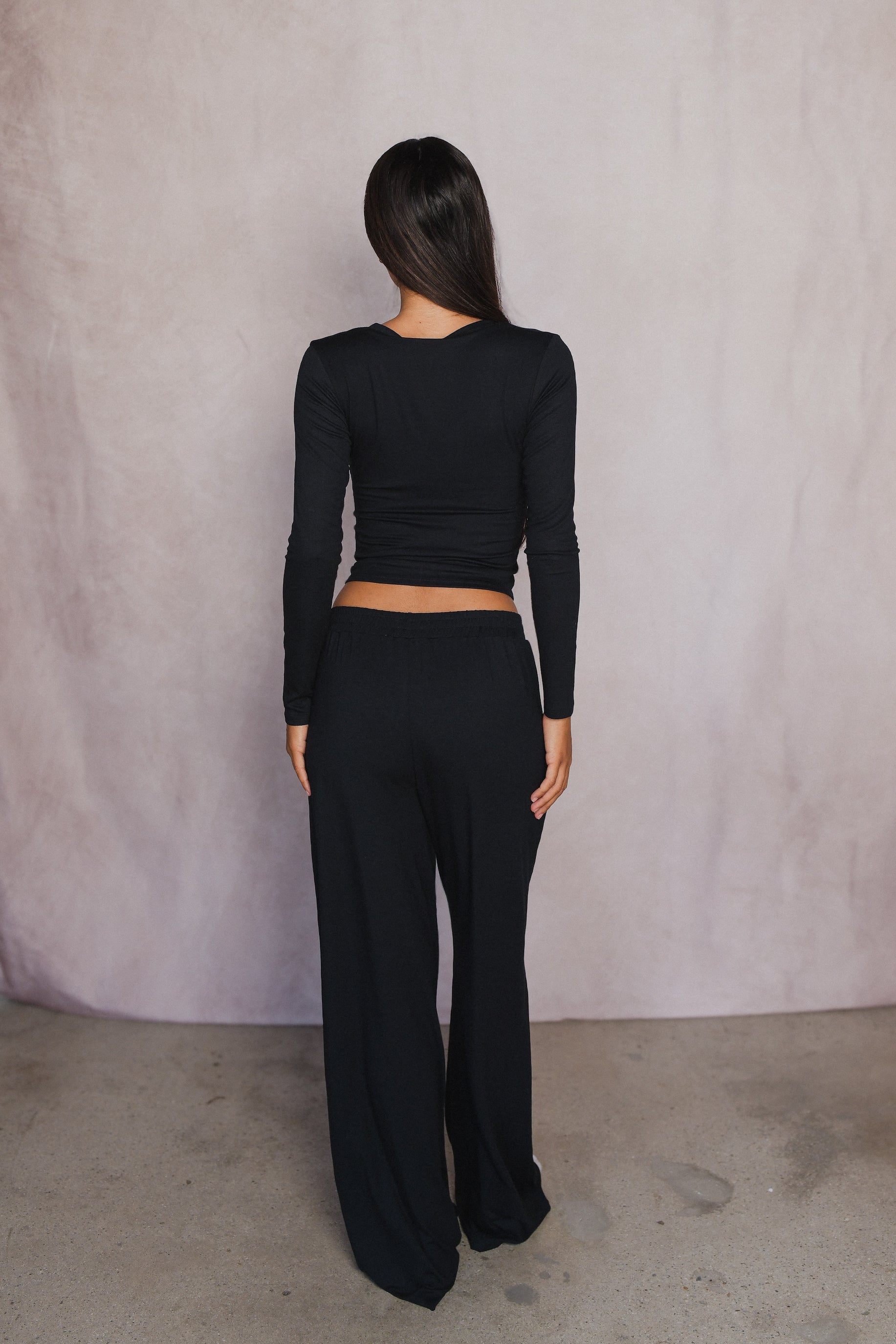 James Boxer Pants Jersey - Black