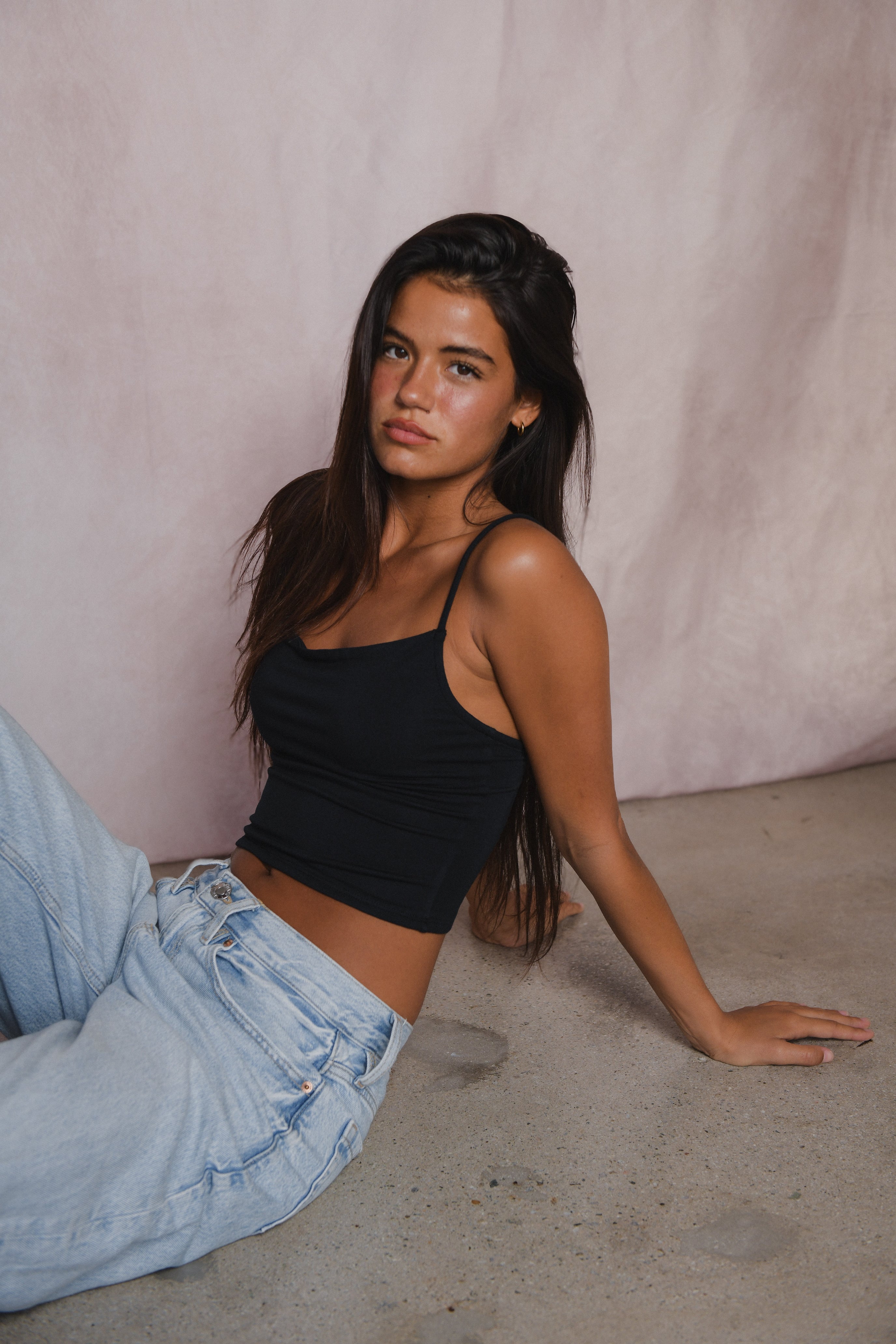 Mila Top Jersey - Black