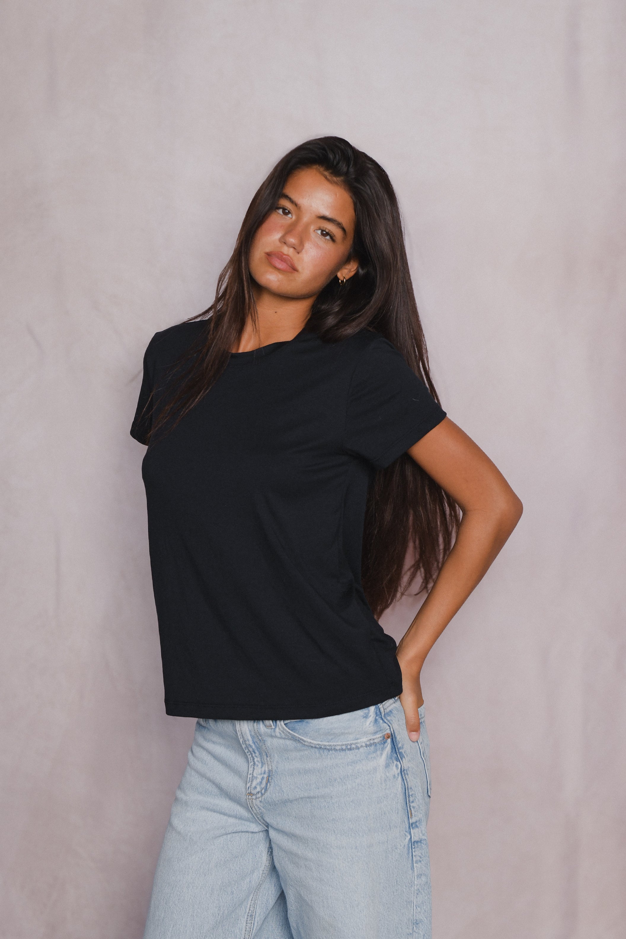 Bestie Tee Jersey - Black