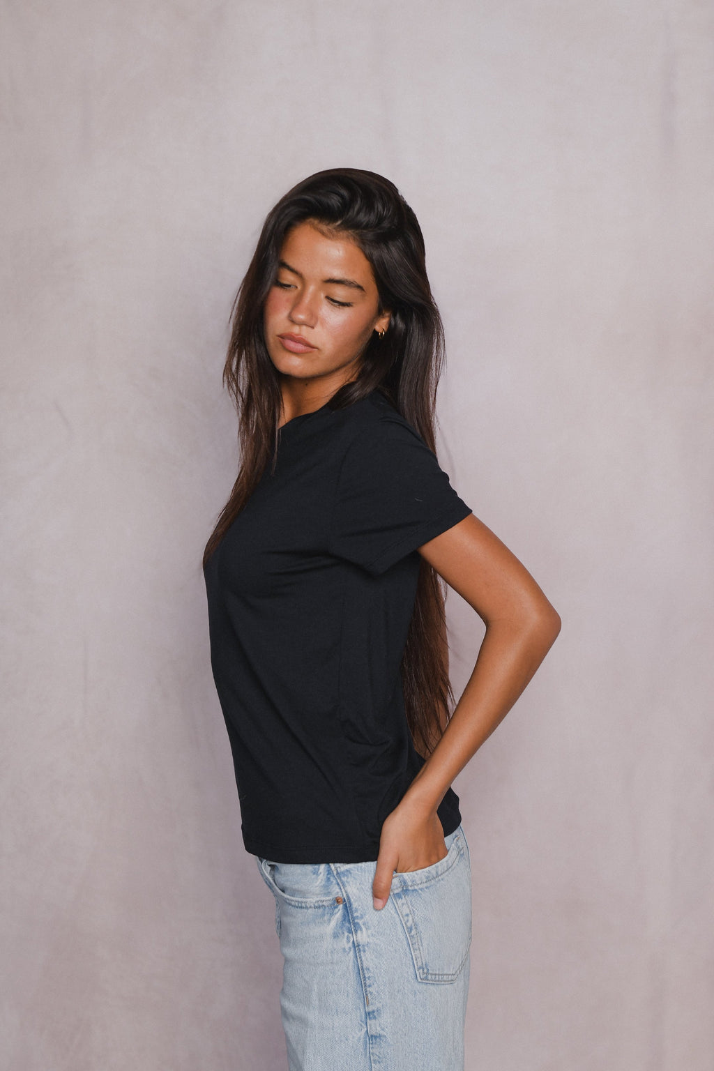 Bestie Tee Jersey - Black