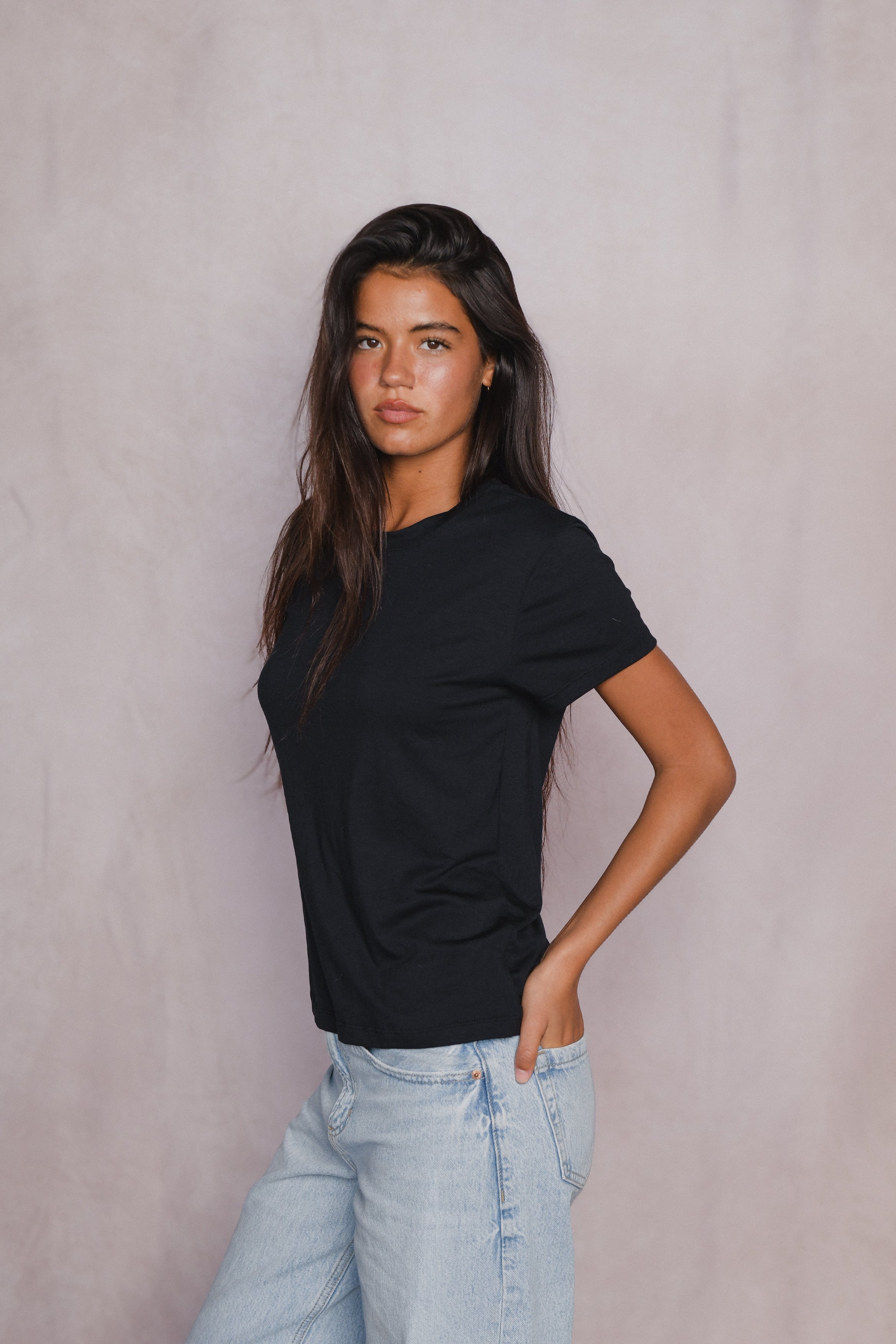 Bestie Tee Jersey - Black