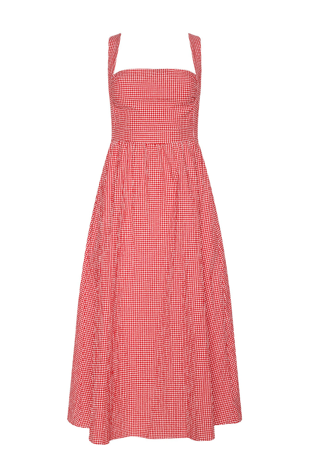 Heidi Dress - Red Gingham