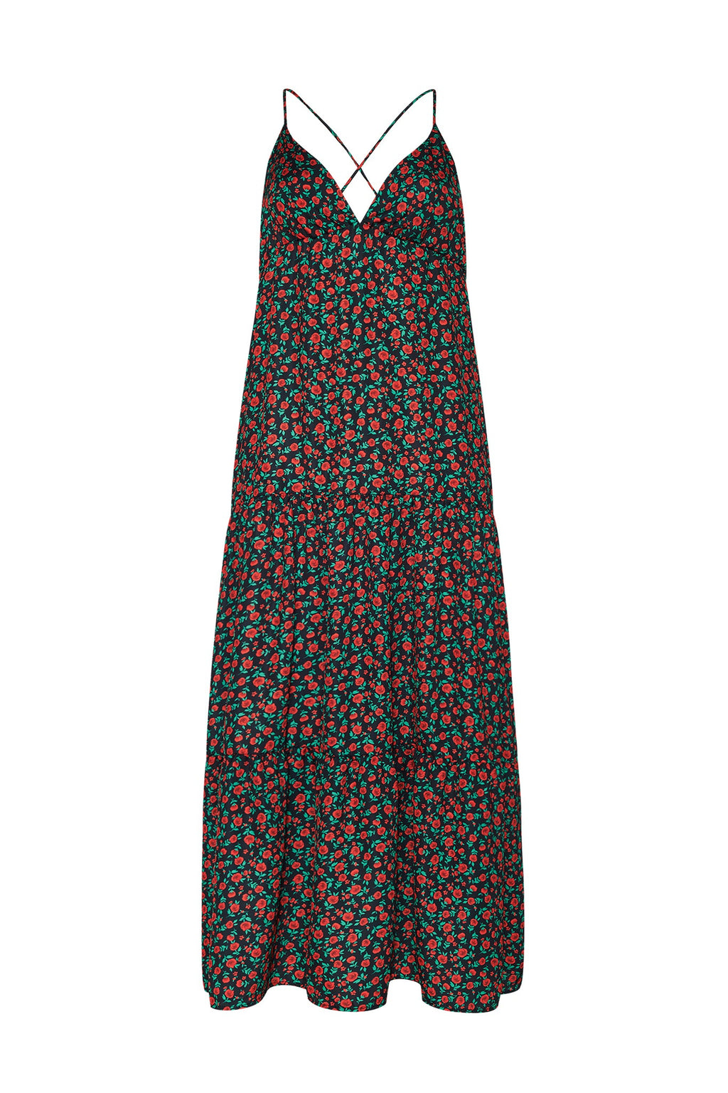 Campbell Maxi Dress Satin - Geneva