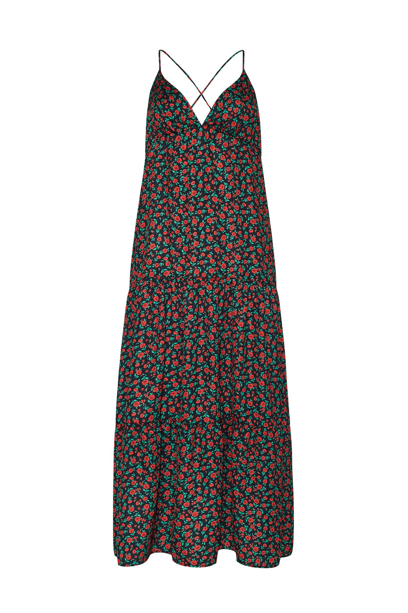 Campbell Maxi Dress Satin - Geneva