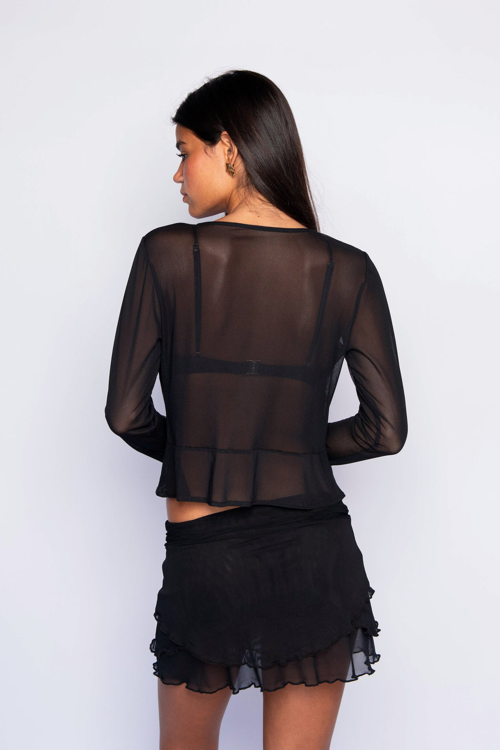 Colette Top Mesh - Black