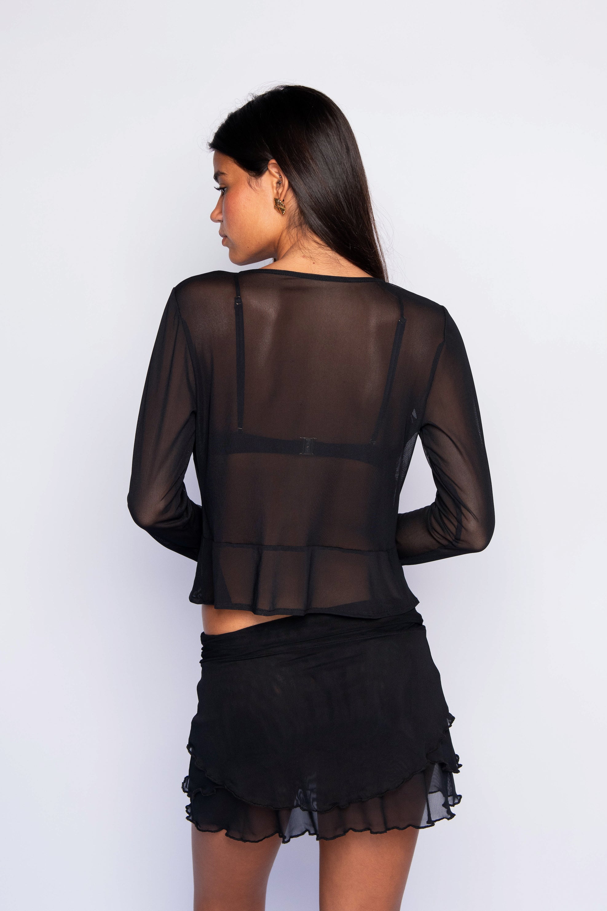 Colette Top Mesh - Black