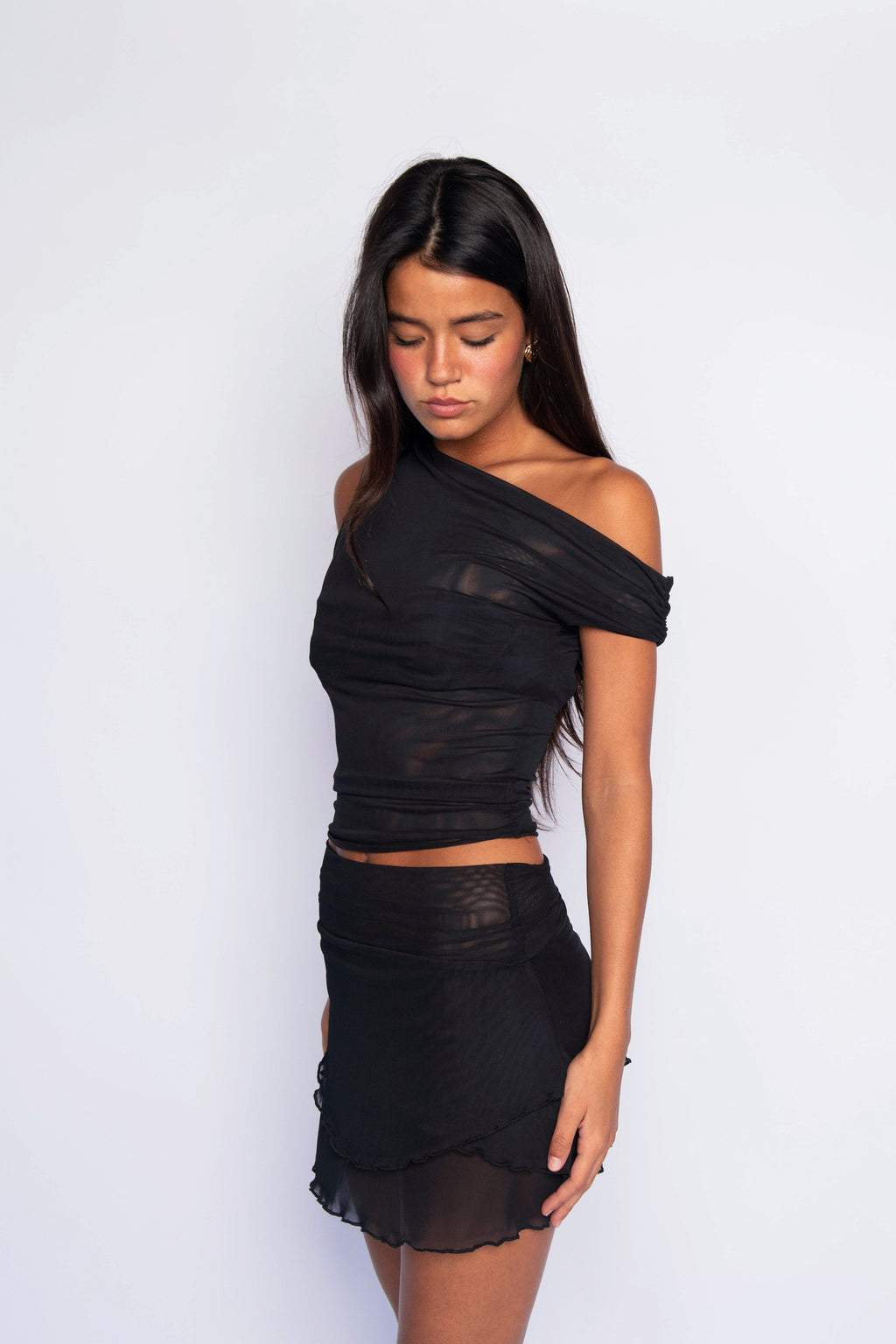 Mischa Top Mesh - Black