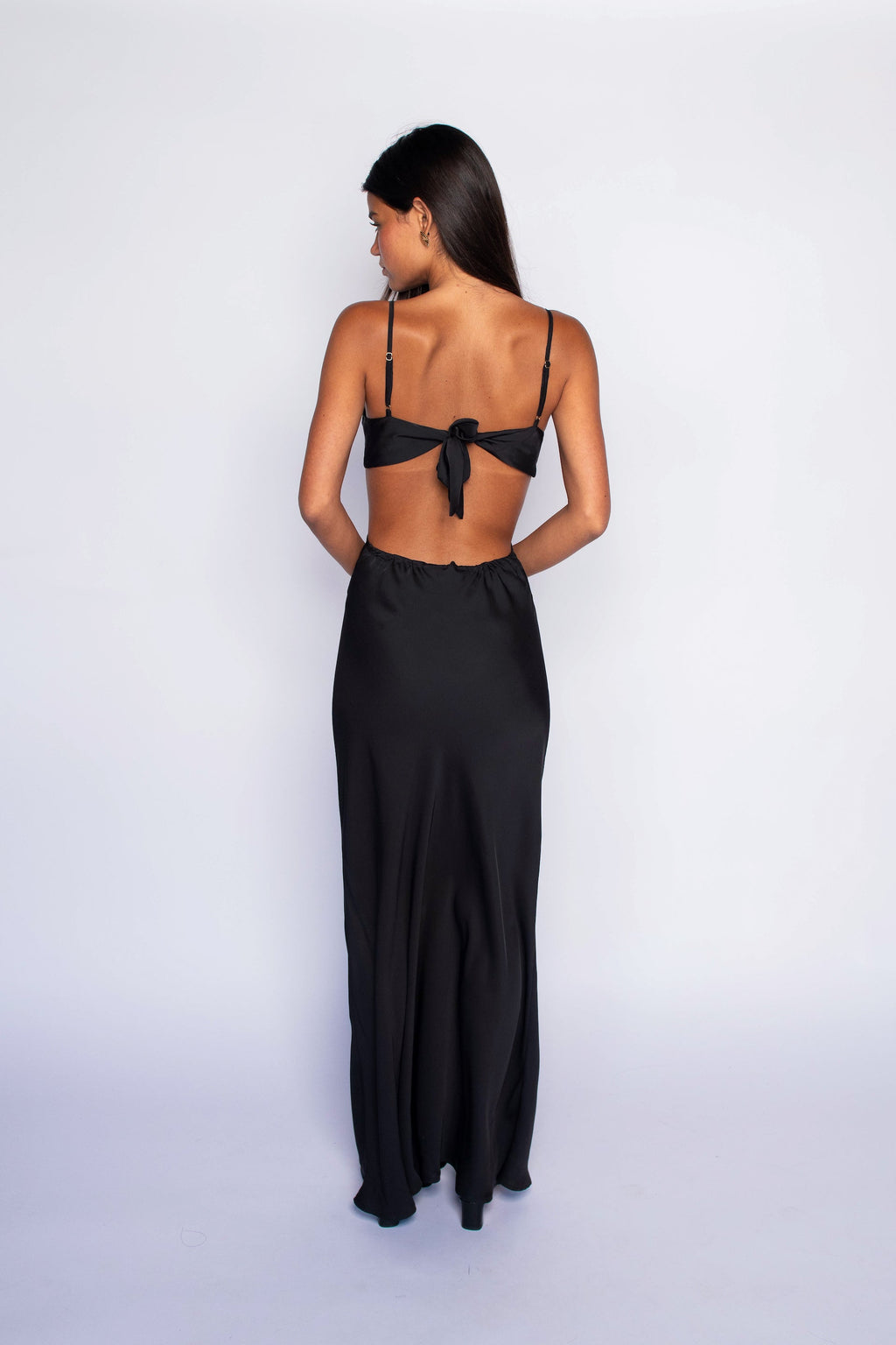 Kiele Dress Satin - Black