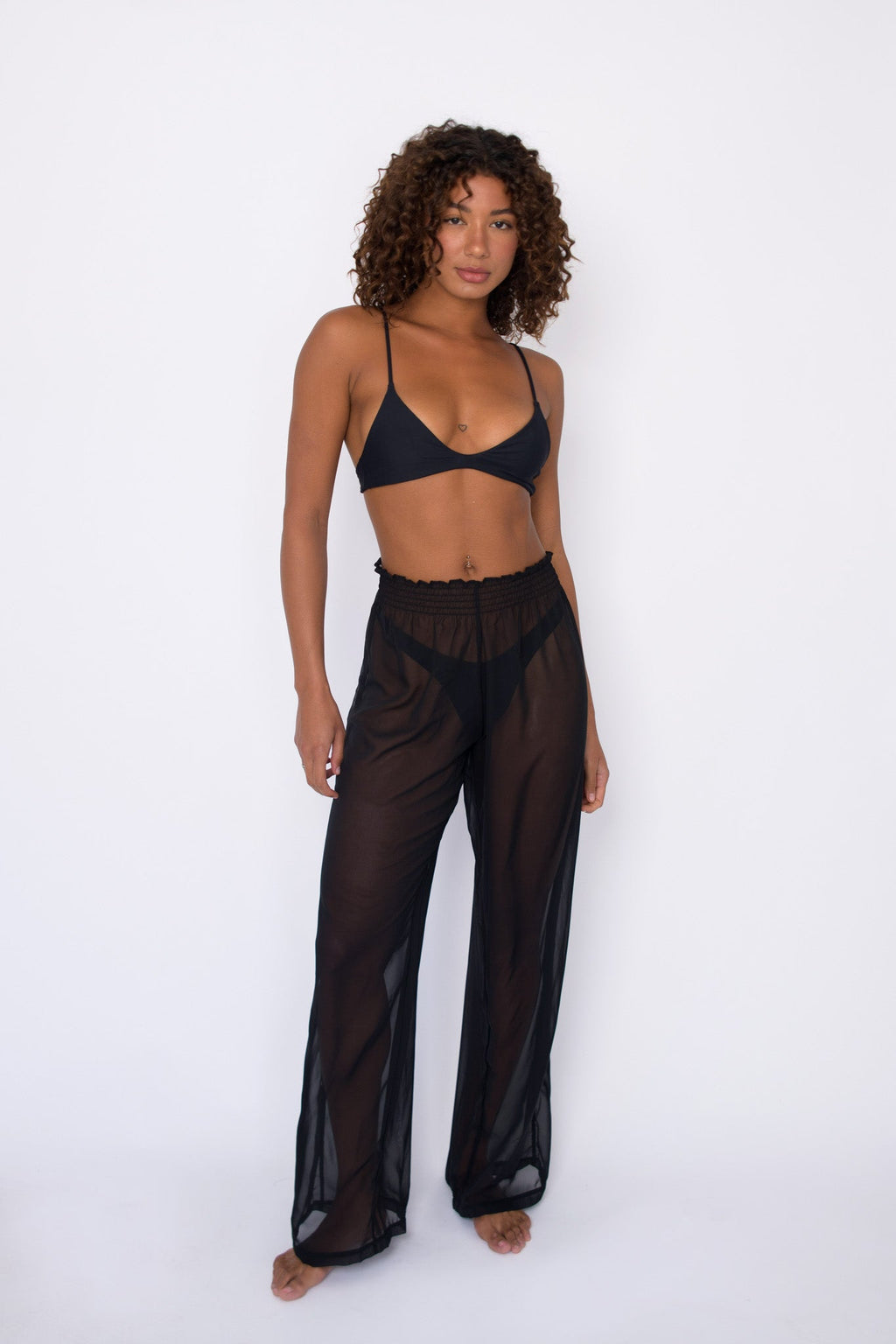 Jade Pants Chiffon - Black