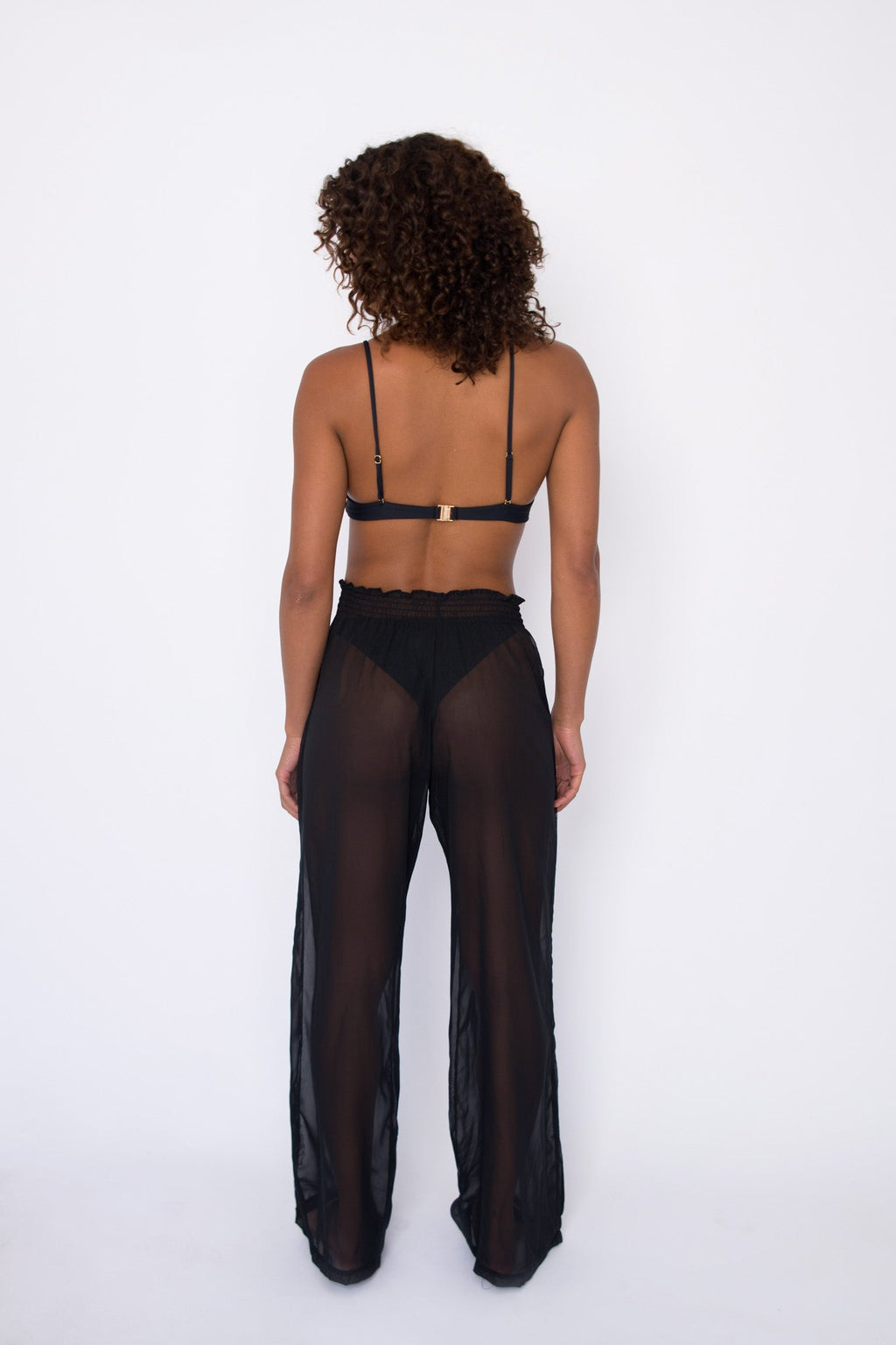 Jade Pants Chiffon - Black