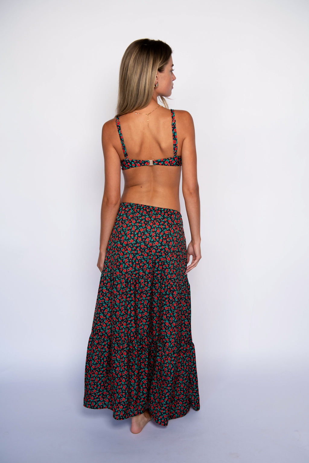 Kristina Maxi Skirt Satin - Geneva