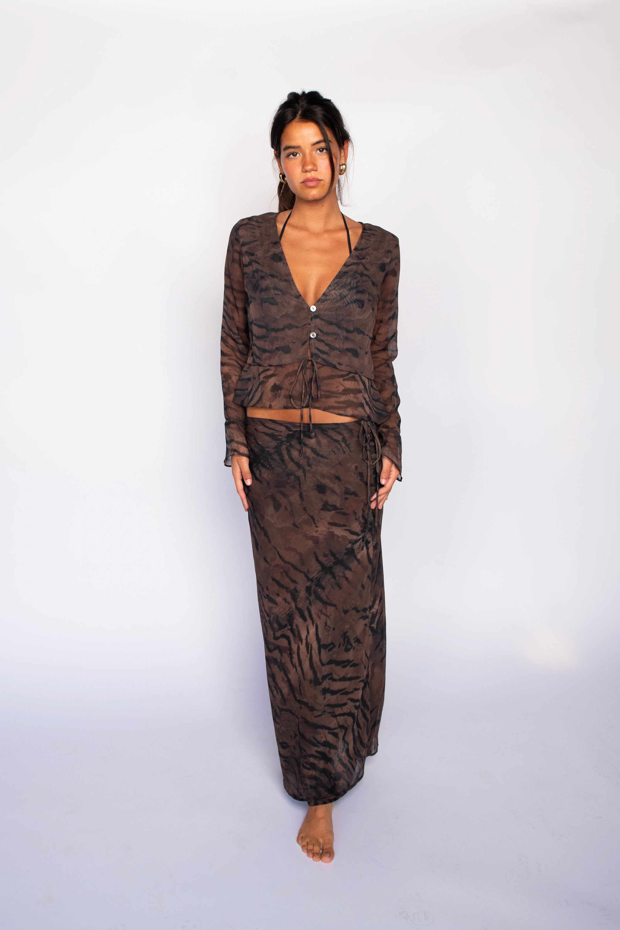 Colette Top Chiffon - Manzanillo