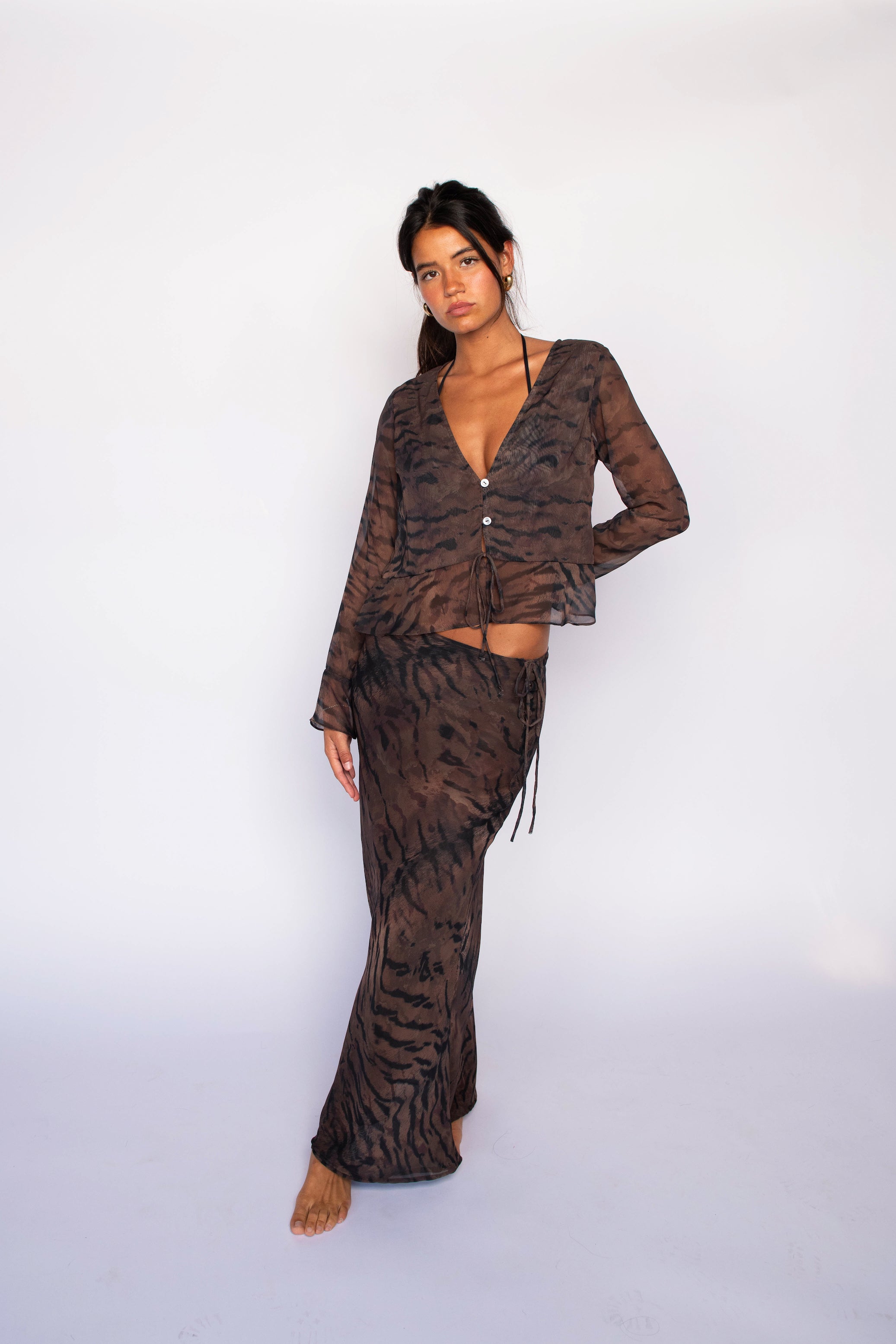 Juliette Skirt Chiffon - Manzanillo