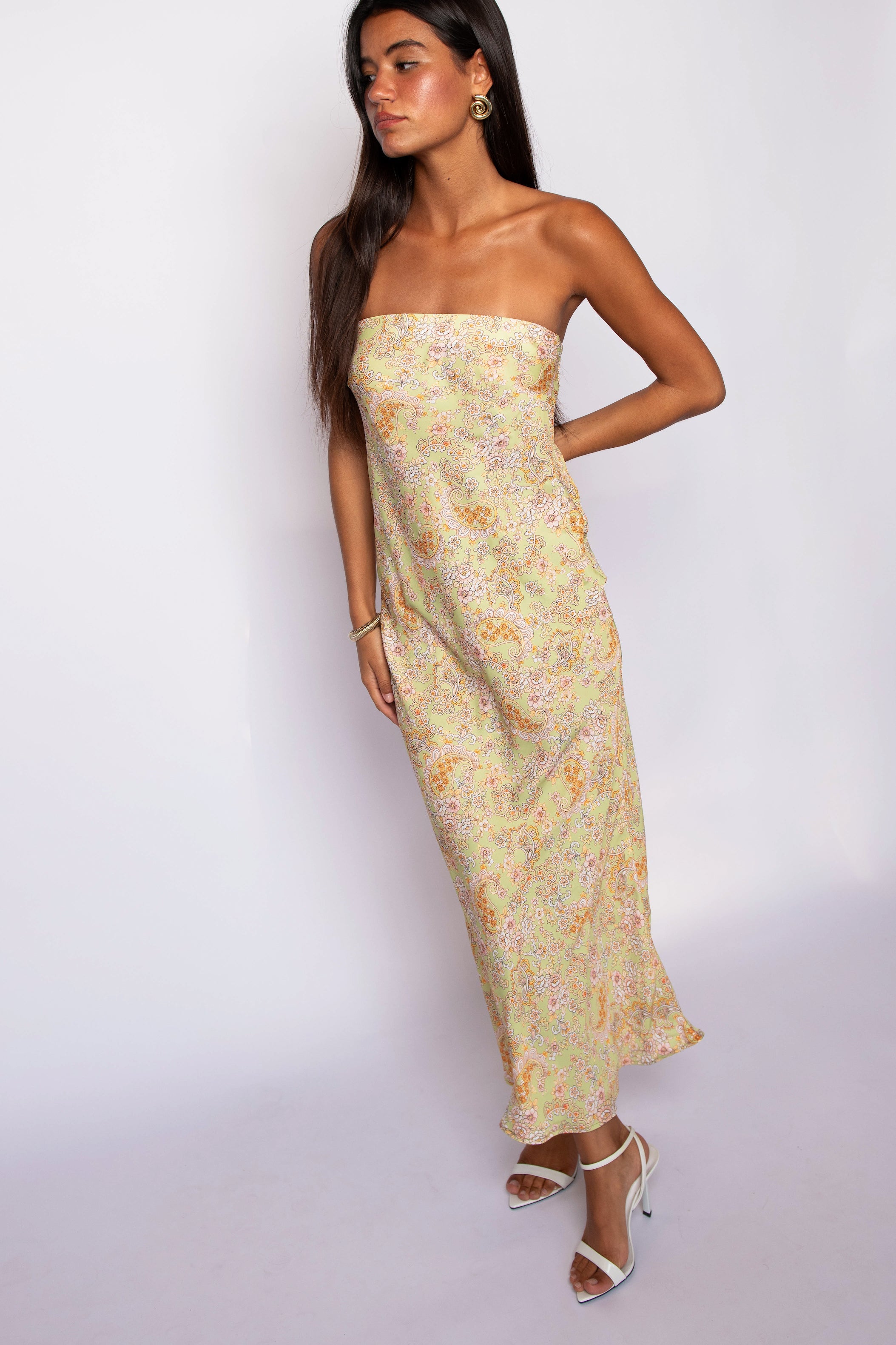 Abby Dress Satin - Sorrento