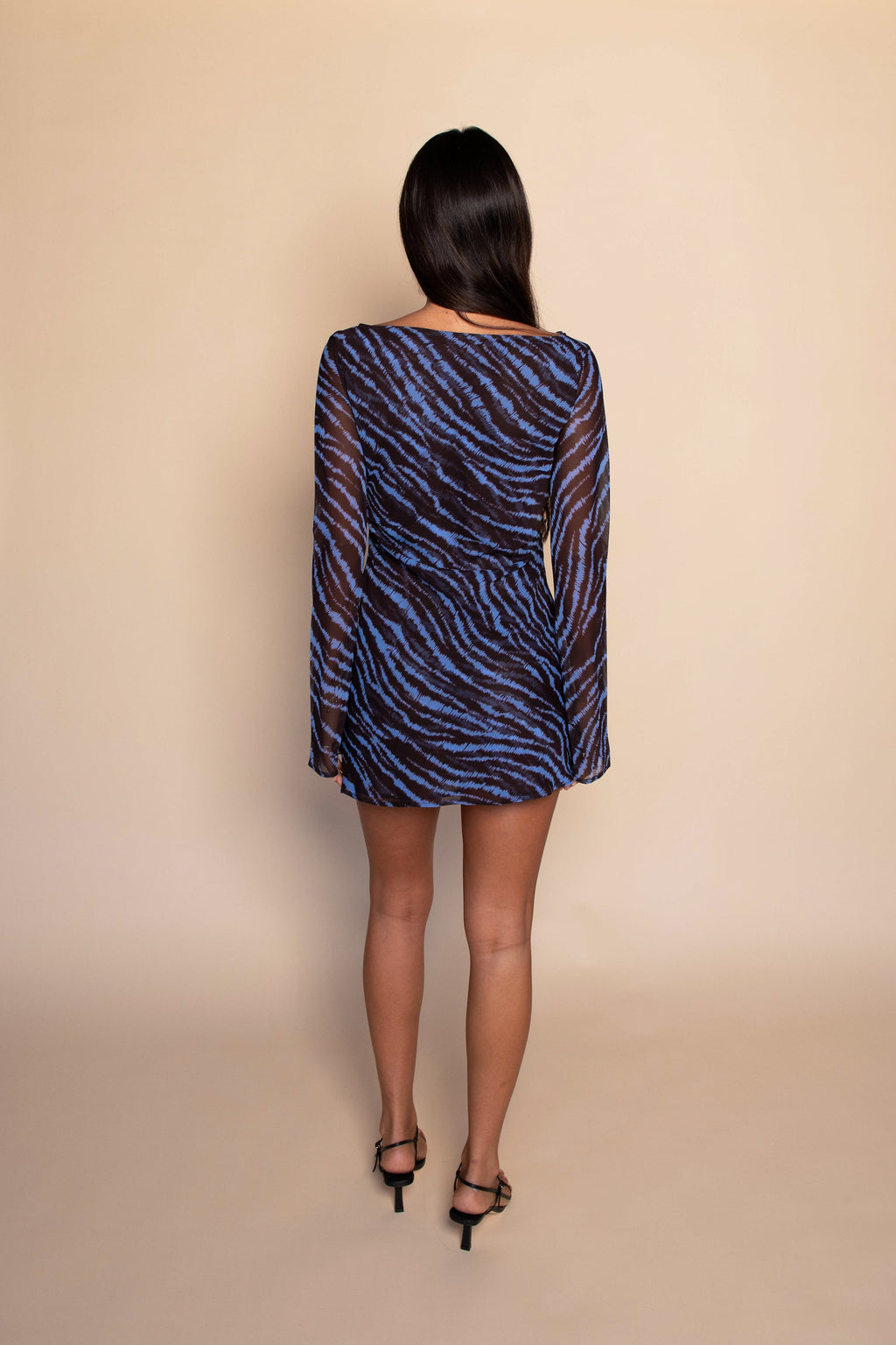 Whitney Dress Chiffon - Lynx