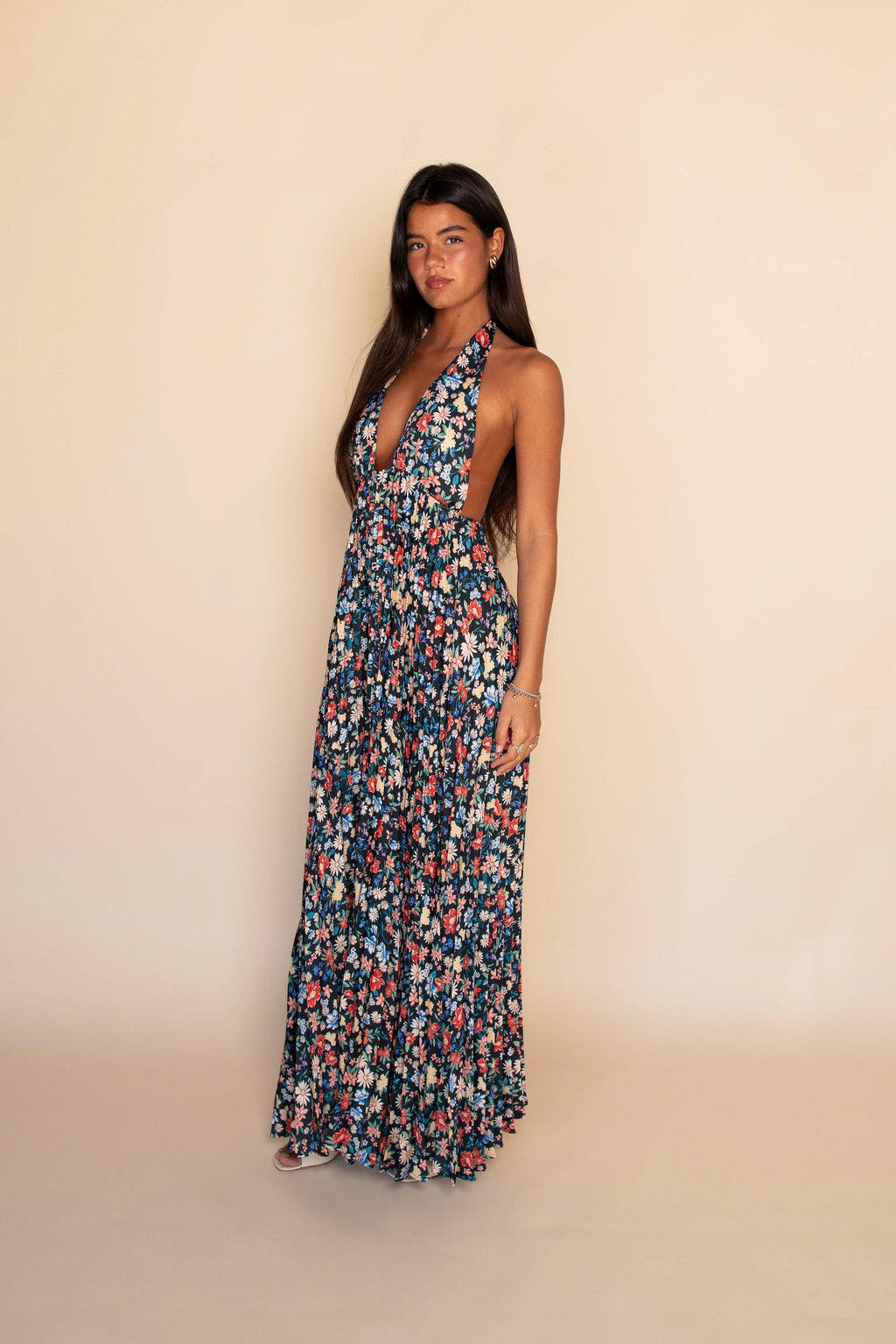 Selena Maxi Dress Satin - Prairie