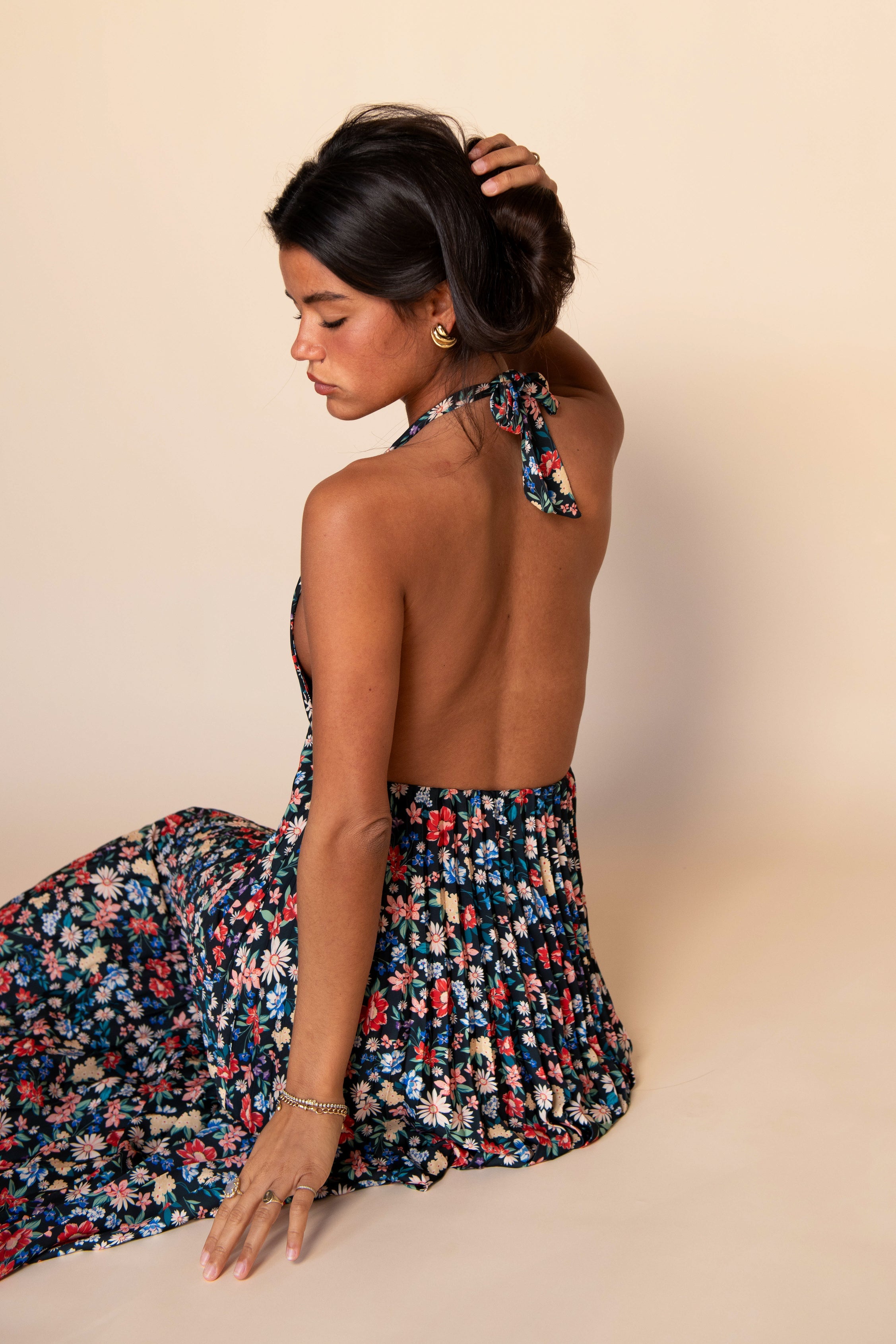 Selena Maxi Dress Satin - Prairie