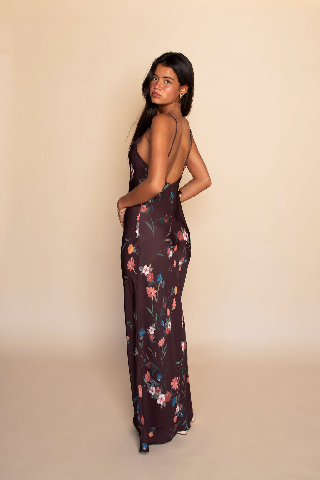 Samantha Maxi Dress Satin - Valley