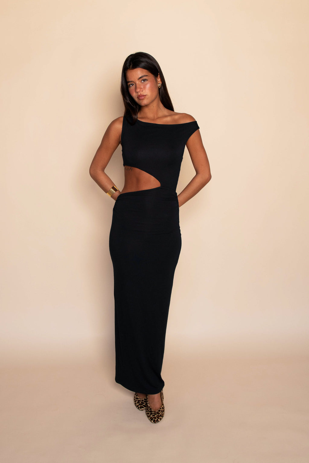 Ida Dress Jersey - Black