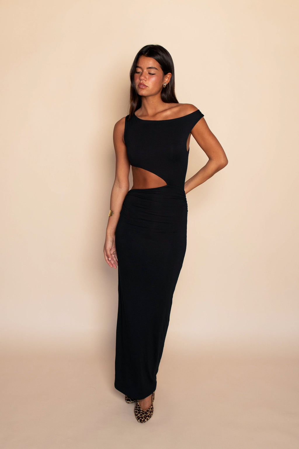 Ida Dress Jersey - Black