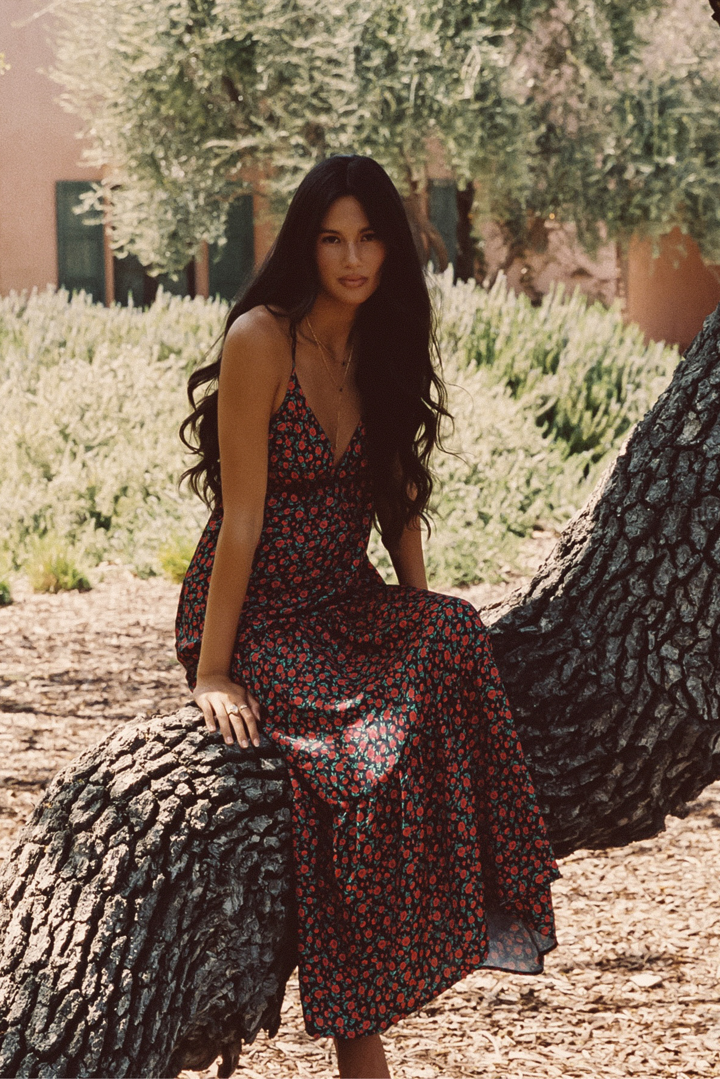 Campbell Maxi Dress Satin - Geneva