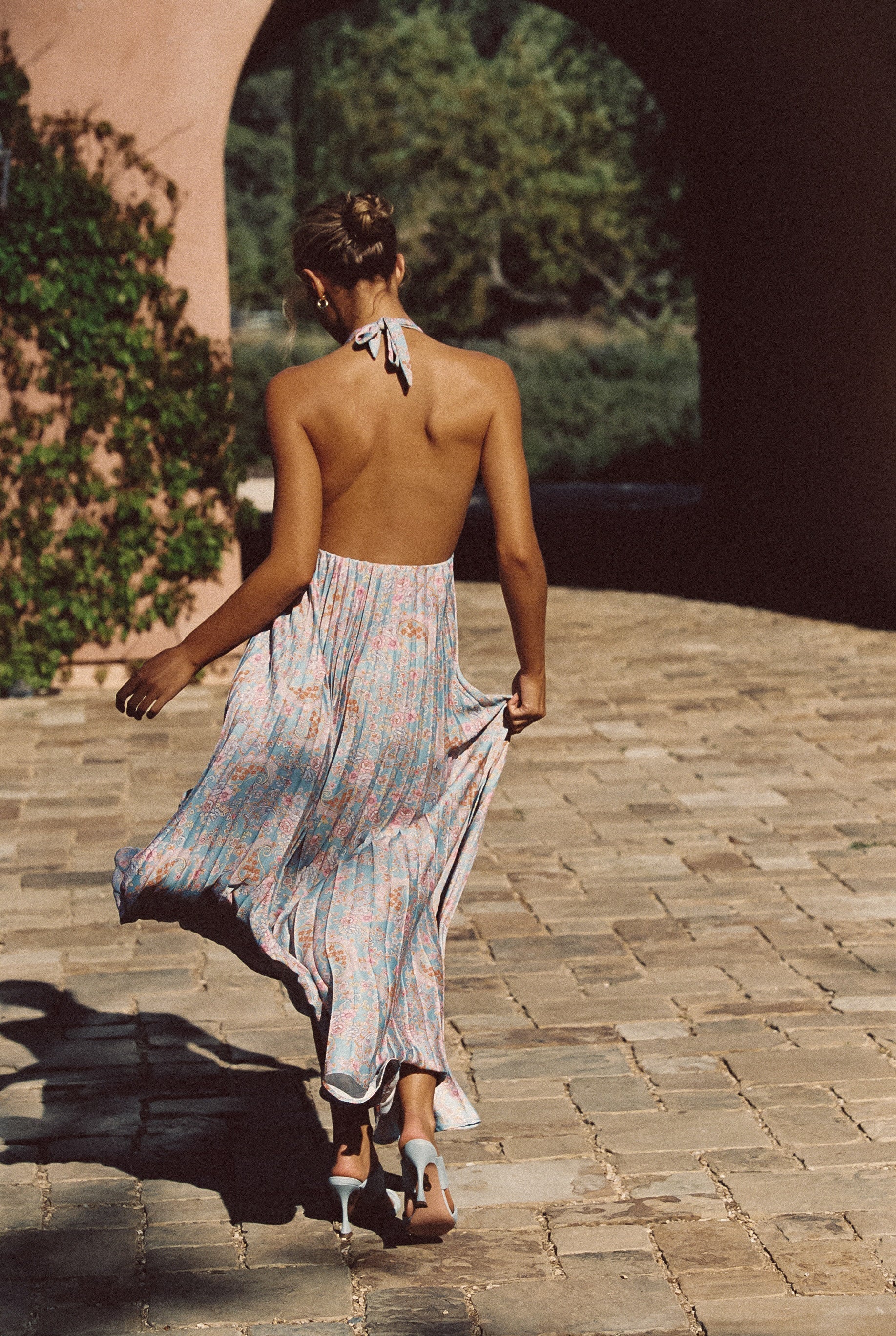 Selena Maxi Dress Satin - Mustique