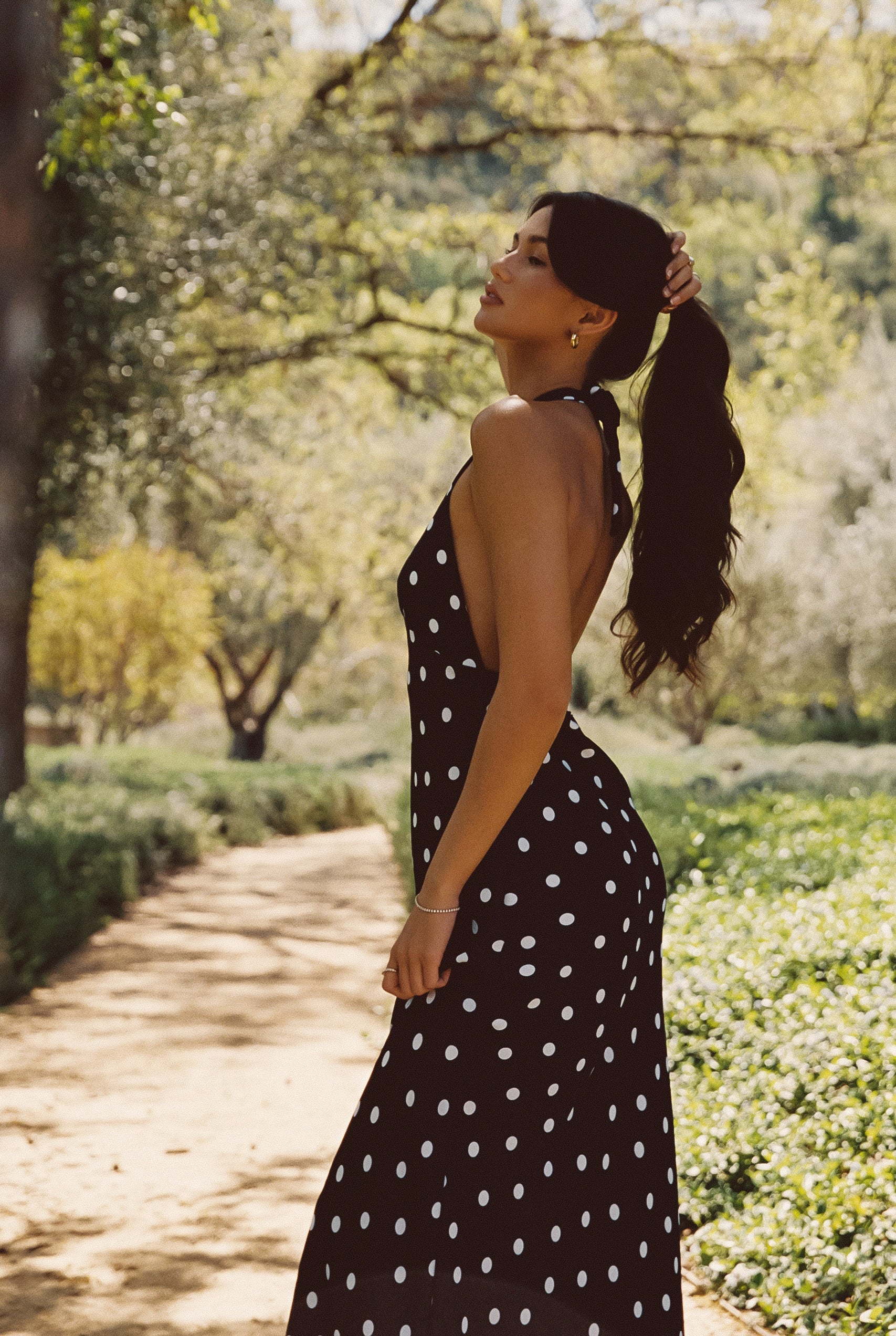 Goldie Maxi Dress Satin - Gidget