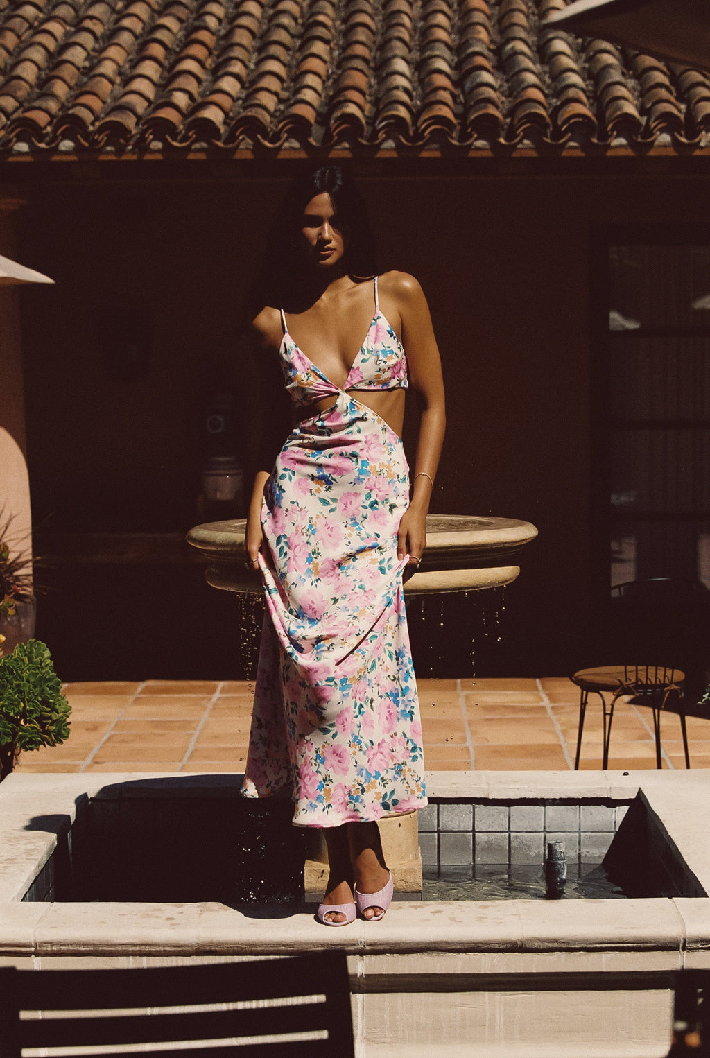 Kiele Dress Satin - Bouquet