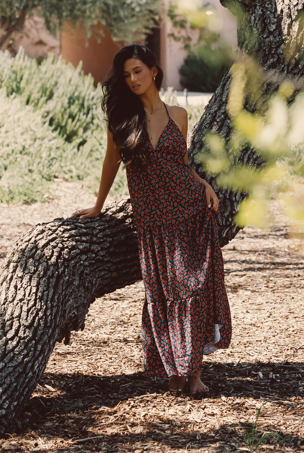 Campbell Maxi Dress Satin - Geneva