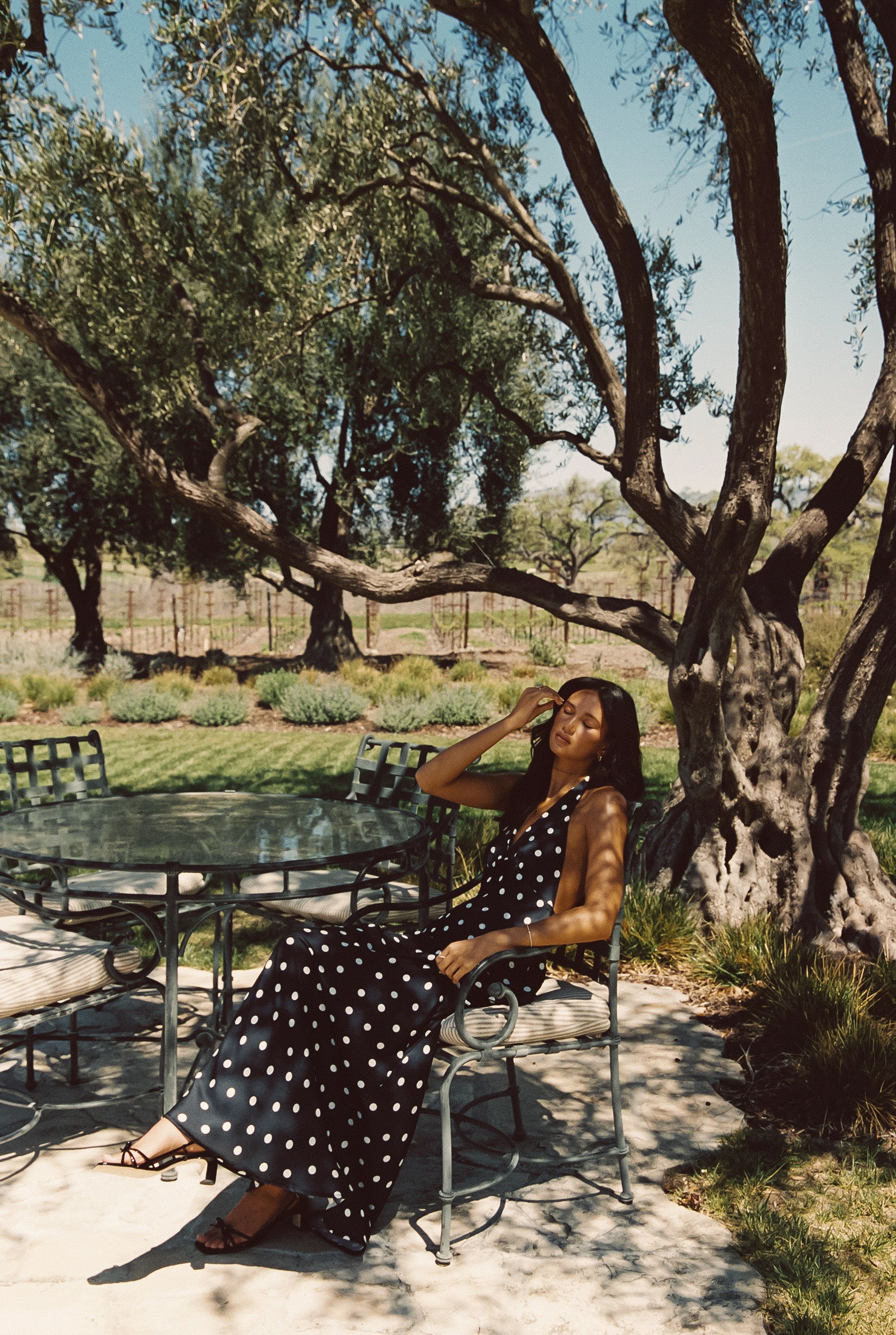 Goldie Maxi Dress Satin - Gidget